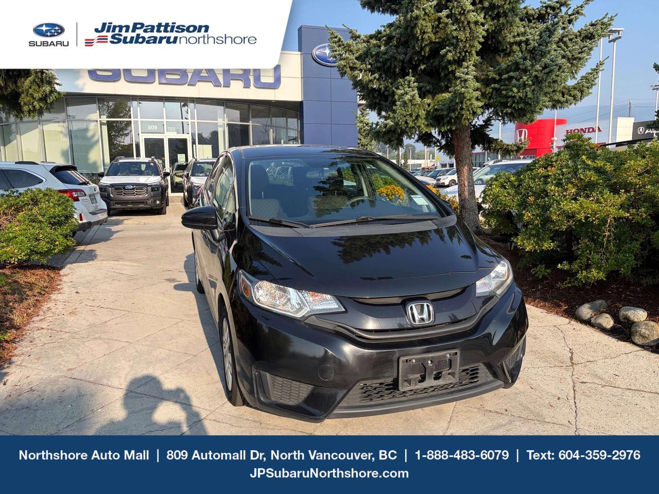 2016 Honda Fit LX

Practical, fuel-efficient, and surprisingly spacious, this 2016 Honda Fit LX is the perfect hatchback for commuters, first-time buyers, or anyone looking for a reliable daily driver. Powered by Hondas dependable 1.5L 4-cylinder engine, the Fit delivers excellent fuel economy while offering a fun and responsive driving experience.

Inside, youll find a well-designed cabin with comfortable seating and Hondas versatile Magic Seat&reg; system, allowing you to easily configure the interior for passengers or extra cargo. Standard features include a rearview camera, Bluetooth&reg; hands-free connectivity, cruise control, power windows and locks, air conditioning, and steering wheel-mounted audio controls.

Known for its outstanding reliability, low ownership costs, and impressive cargo space, the 2016 Honda Fit LX is a smart choice for any lifestyle.

Key Features:

1.5L 4-cylinder engine
Automatic transmission
Front-wheel drive
Rearview camera
Bluetooth&reg; hands-free calling and audio streaming
Cruise control
Air conditioning
Power windows, locks, and mirrors
Honda Magic Seat&reg; for versatile cargo space
Excellent fuel economy

Contact us today to schedule your test drive and see why the Honda Fit continues to be one of Canadas favourite compact hatchbacks!Call 1-888-435-8560! Jim Pattison Subaru Northshore sells & services new & used Subaru vehicles throughout the Lower Mainland. Financing available OAC

Price includes documentation fee ($595) and VSA transaction levy ($10). Finance placement fee ($495) if applicable, GST and PST are additional. D#40224