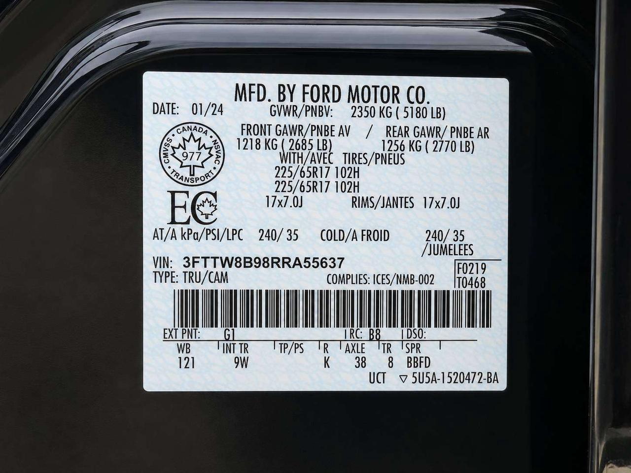 2024 Ford Maverick XL | 2.0L EcoBoost | 4K Tow | Liner / Cover | AWD Photo