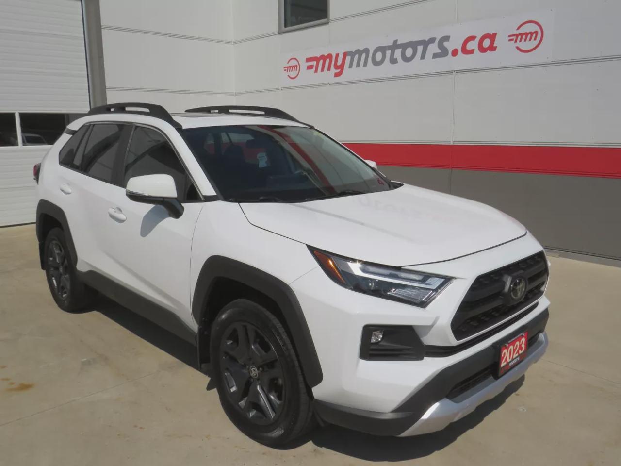 2023 Toyota Rav4 Trail    Trail | AWD | Automatic | Alloy Wheels | Heated Steering Wheel | Dual Climate Control | Heated Seats | Power Driver Seat | Sunroof | Touchscreen Display | Android Auto & Apple CarPlay | Bluetooth | USB Ports | Back-Up Camera | Adaptive Cruise Control | Blind Spot Monitor | Cross Traffic Alert | Lane Keep Assist | Lane Departure Alert | Forward Collision Alert | Rear Park Assist    | Safety Certified | Detailed | No Hidden Fees | Financing Options Available - We Deal With All Major Banks Just Like Big Brand Dealers    Hours:  Monday - Wednesday & Friday 8:00am-5:00pm - Thursday 8:00am-7:00pm  Saturday 8:00am-1:00pm    Address:  7 Rouse Street W, Tillsonburg, N4G 5T5