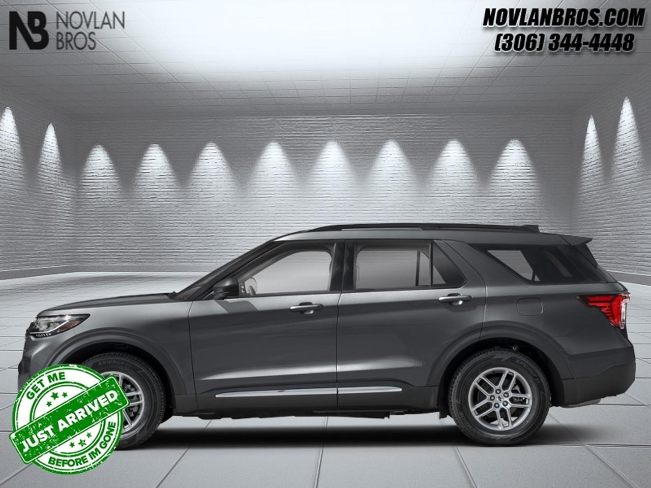 <b>Heated Seats,  Adaptive Cruise Control,  Lane Keep Assist,  Collision Alert,  Power Liftgate!</b><br> <br> Check out our great inventory of new vehicles at Novlan Brothers!<br> <br>Offering a smooth and controlled ride with plenty of room for you and yours, this 2026 Ford Explorer is a fantastic family SUV.<br> <br>This Ford Explorer is the ultimate lifestyle vehicle with plenty of style and space for all of your passengers and cargo. It has the hauling capabilities of a midsize SUV combined with strong off-road capabilities. Whether your next family adventure is to the grocery store or over a high mountain pass, the Ford Explorer was built to get you there with ease.<br> <br>This Carbonized Grey Metallic SUV has a 10 Speed Automatic transmission and is powered by a 300HP 2.3L 4 Cylinder Engine. <br> <br> Our Explorers trim level is Active. Standard features on this Explorer Active include FordPass Connect 5G mobile hotspot internet access, adaptive cruise control, smart device remote engine start, and a power liftgate for rear cargo access. On the inside, occupants are treated to heated front seats, voice-activated dual-zone climate control, and a 13.2-inch infotainment screen with wireless Apple CarPlay and Android Auto. Safety features also include lane keep assist with lane departure warning, collision mitigation, automatic emergency braking, evasion assist, and rear parking sensors. This vehicle has been upgraded with the following features: Heated Seats, Adaptive Cruise Control, Lane Keep Assist, Collision Alert, Power Liftgate, Mobile Hotspot.<br><br> View the original window sticker for this vehicle with this url <b><a href=http://www.windowsticker.forddirect.com/windowsticker.pdf?vin=1FMUK8DH7TGC09060 target=_blank>http://www.windowsticker.forddirect.com/windowsticker.pdf?vin=1FMUK8DH7TGC09060</a></b>.<br> <br>To apply right now for financing use this link: <a href=http://novlanbros.com/credit/ target=_blank>http://novlanbros.com/credit/</a><br> <br/>2.99% financing for 84 months. <br> Payments from <b>$738.97</b> monthly with $0 down for 84 months @ 2.99% APR O.A.C. ( Plus applicable taxes - Plus applicable fees ). Incentives expire 2026-07-31. See dealer for details. <br><br><br> Come by and check out our fleet of 20+ used cars and trucks and 100+ new cars and trucks for sale in Paradise Hill.  o~o