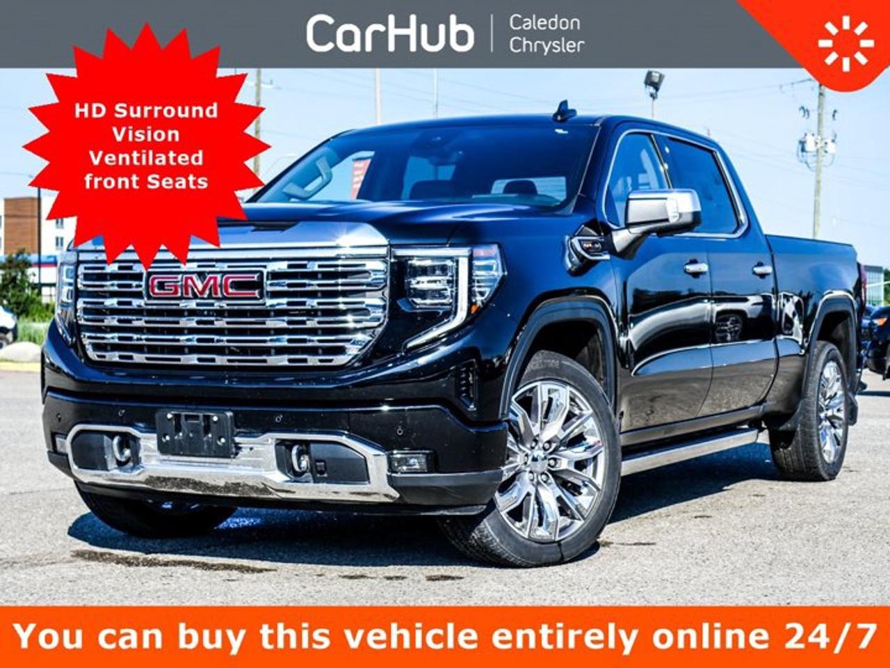 Great PriceOne OwnerNo Accidents,Certified Pre-Owned,<p>This GMC Sierra 1500 Denali 4WD Crew Cab 157 has a strong Gas V8 6.2L/376 engine powering this Automatic transmission. ENGINE, 6.2L ECOTEC3 V8 (420 hp [313 kW] @ 5600 rpm, 460 lb-ft of torque [624 Nm] @ 4100 rpm); featuring Dynamic Fuel Management, Wireless, Apple CarPlay / Wireless Android Auto, Wireless Charging.</p><p> </p><p>This vehicle is in excellent condition and has passed a multi point inspection. Vehicle detailed.</p><p> </p><p>This GMC Sierra 1500 Denali 4WD Crew Cab 157 Features the Following Options</p><p>Power Sunroof</p><p>Power Side Steps</p><p>HD Surround Vision</p><p>Multifunction Tailgate</p><p>Wi-Fi Hotspot capable</p><p>Adaptive Cruise Control</p><p>Front Pedestrian Braking</p><p>Bed View Camera camera</p><p>Remote vehicle starter system</p><p>Seating, heated front and Rear</p><p>Seat trim, Forge perforated leather</p><p>Lane Keep Assist with Lane Departure Warning</p><p>Air conditioning, dual-zone automatic climate control</p><p>Bluetooth for phone connectivity to vehicle infotainment system</p><p>Bose Sound System, premium 7-speaker system with Richbass woofer</p><p>13.4  diagonal Premium GMC Infotainment System touch-screen, multi-touch display</p><p>Seat adjuster, passenger 12-way power including lumbar, Seat adjuster, driver 12-way power including lumbar, In-Vehicle Trailering App, System includes checklist, trailer maintenance reminders, trailer security alerts, trailer mileage, tow/haul reminder, trailer electrical diagnostics and Trailer Tire Pressure Monitor System module, Audio System, 13.4  diagonal Premium GMC Infotainment System with Google built in apps such as navigation and voice assistance, includes colour touch-screen, multi-touch display, AM/FM stereo Bluetooth streaming audio for music and most phones; featuring wireless Android Auto and Apple CarPlay capability for compatible phones,Wipers, front rain-sensing, Windows, power rear, express down, Windows, power front, drivers express up/down, Window, power, rear sliding with rear defogger, Window, power front, passenger express up/down, Wi-Fi Hotspot capable , USB Ports, 2, Charge/Data ports located inside centre console.</p><p> </p><p>Drive Happy with CarHub<br />*** All-inclusive, upfront prices -- no haggling, negotiations, pressure, or games</p><p>*** Purchase or lease a vehicle and receive a $1000 CarHub Rewards card for service</p><p>*** Purchase this vehicle fully online on CarHub websites</p><p> </p><p>Transparency Statement<br />USED VEHICLES: Online prices and payments are for finance purchases -- please note there is a $850 safety certification fee. if not Certified, then as per OMVIC Regulations the vehicle is deemed to be not drivable and Not Certified. Cash purchases for used vehicles have a $2,350 surcharge which includes the safety certification (the finance price + $2,350). NEW VEHICLES: New financed vehicles are subject to an $ 850 Processing Fee. New cars priced at over $100,000 including add-ons or accessories are subject to the additional federal luxury tax. While every effort is taken to avoid errors, technical or human error can occur, so please confirm vehicle features, options, materials, and other specs with your CarHub representative. This can easily be done by calling us or by visiting us at the dealership. CarHub used vehicles come standard with 1 key. If we receive more than one key from the previous owner, we include them with the vehicle. Additional keys may be purchased at the time of sale. Ask your Product Advisor for more details. Payments are only estimates derived from a standard term/rate on approved credit. Terms, rates and payments may vary. Prices, rates and payments are subject to change without notice. Please see our website for more details.</p>