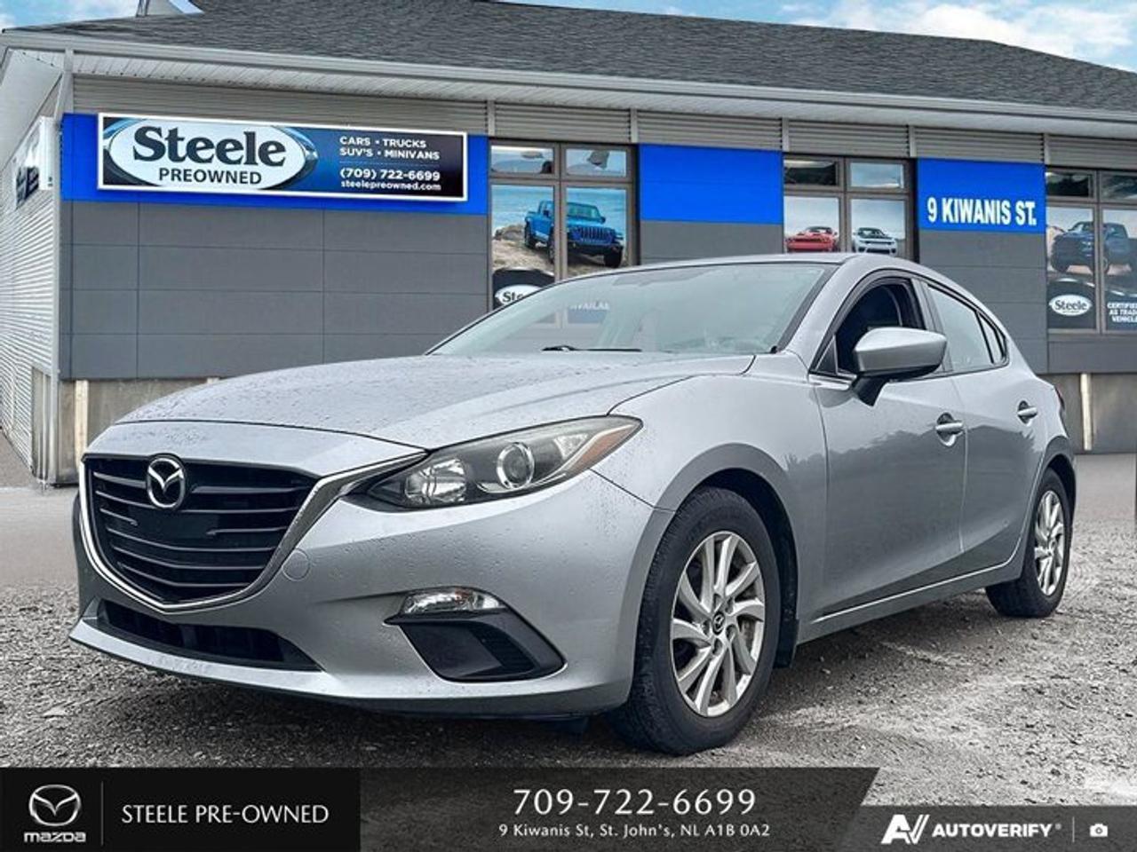 Introducing the 2014 Mazda Mazda3 GX-SKY, a sleek and stylish sedan that is perfect for anyone in the market for a reliable and fuel-efficient vehicle. With an odometer reading of 98,146 kilometers, this car has plenty of life left in it and is ready to hit the road with its next owner. Powered by a gasoline engine that runs on regular unleaded fuel, this Mazda3 GX-SKY boasts an impressive Highway KM/L rating of 5, making it an economical choice for those who do a lot of highway driving. This Mazda3 GX-SKY is not only efficient but also offers a comfortable and enjoyable driving experience. With its spacious interior and modern features, including Bluetooth connectivity and steering wheel-mounted audio controls, this car provides both convenience and entertainment on the go. Whether youre commuting to work or taking a road trip, the 2014 Mazda Mazda3 GX-SKY is sure to impress with its performance and practicality. Dont miss out on the opportunity to own this fantastic used vehicle from Steele Mazda St. Johns!