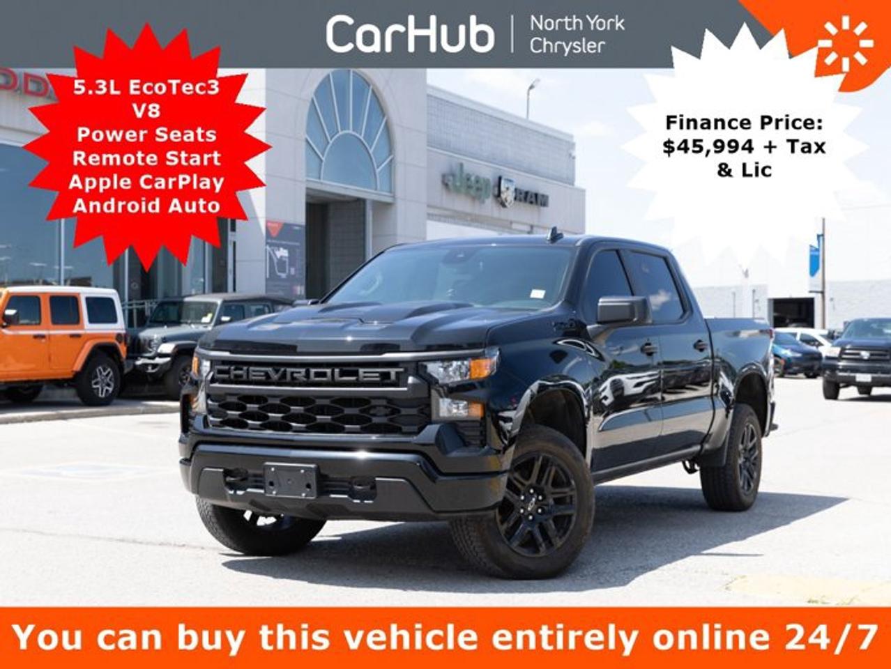 2024 Chevrolet Silverado 1500 Custom Trail Boss 147" Midnight Edition | Z71 Off-Road Equipment | Factory 2-Inch Lift | Trailering Photo0