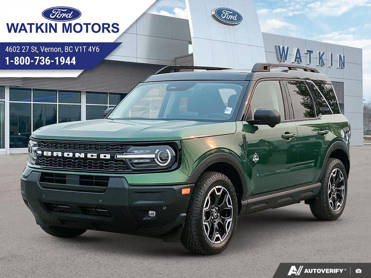 Used 2025 Ford Bronco Sport Outer Banks for sale in Vernon, BC