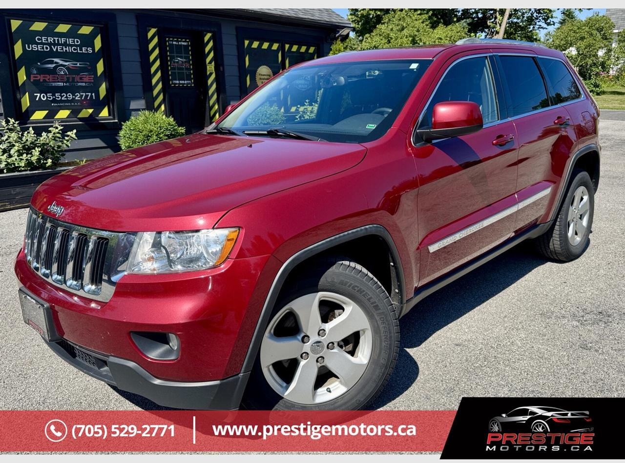 Prestige Motors Midland2012 Jeep Grand Cherokee Laredo <br/> 4x4, 5 Seater <br/> VIN# 1C4RJFAG4CC196028 <br/> View The Carfax & Our Online Showroom 24/7 Cant make it to our dealership right away? No problem! Browse our online showroom 24/7 @ www.prestigemotors.ca to discover more quality vehicles. <br/> Welcome to Prestige Motors - Your Trusted Family-Owned Dealership in Midland!At Prestige Motors, were a family-owned and operated business proudly serving Midland for over two decades. Our commitment is to provide you with a seamless and straightforward vehicle buying experience. We pride ourselves on offering a friendly, no-pressure environment and a diverse range of vehicles to suit your needs. <br/> Why Choose Prestige Motors?Vehicle History Report: Get a FREE Carfax Canada Report with your vehicle purchase! <br/> Certification Available: This vehicle is not drivable and advertised unfit, but Certification is available for just $699. <br/> Warranty Options: Up to 4 years of aftermarket warranty available for added peace of mind. <br/> Financing Made Easy: We partner with both Prime and Sub Prime lenders. <br/> Trade-In Your Vehicle: Get top dollar for your trade-in and upgrade with ease. <br/> No-Haggle Pricing: Enjoy our lowest price upfront, always at or below market value. <br/> Contact Us:Ready to explore this Jeep Grand Cherokee or any other vehicle in our inventory? Get in touch with us today via e-mail, phone, or visit us in person. <br/> 11 Mill St. Tiny ON L0K 2E1 TEL: 705-529-2771 Email: sales@prestigemotors.ca <br/> <br/> <br/> Thank you for considering Prestige Motors for your automotive needs. We look forward to helping you find your next ride!<br/> <br/> *Disclaimer: Contact dealer for accuracy of Options or Features available. <br/>