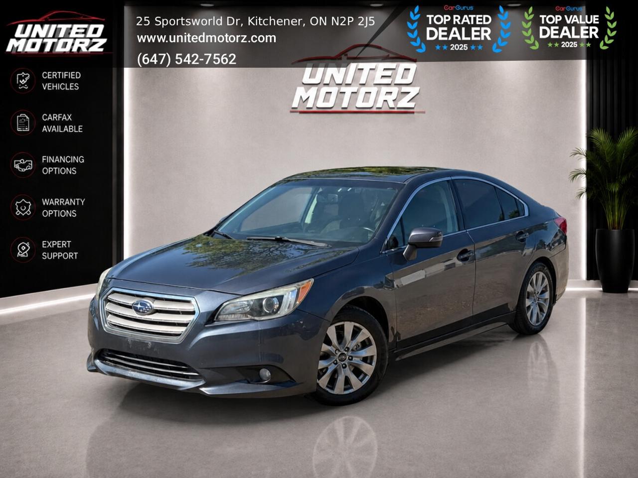 2016 Subaru Legacy w/Touring Pkg 4dr Sdn Man AWD 2.5L 4cyl~SAFETY CER Photo