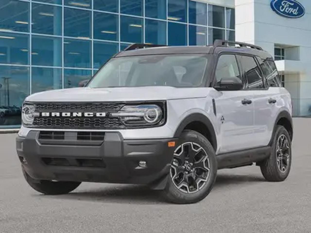 This all-new 2026 Ford Bronco Sport Outer Banks 300A shines in Space White Metallic. This 5-passenger compact SUV is powered by the 1.5L EcoBoost® engine, delivering 181 horsepower and 190 lb-ft of torque. With an 8-speed automatic transmission and Auto Start-Stop Technology, it offers a smooth yet efficient drive, ideal for city commutes or highway adventures.

Key Features:
Premium-Trimmed Sport Heated Front Seats
Premium-Wrapped Heated Steering Wheel
Rear Parking Sensors
Memory Drivers Seat 
6-Way Power Passenger Seat
Push-Button Start
SYNC® 4 with a 13.2-inch Center Display, Wireless Apple CarPlay® and Android Auto
18 Machined-Face Ebony Black-Painted Aluminum Wheels
Dual-Zone Temperature Control
Terrain Management System Electronic Automatic  with 5 G.O.A.T. Modes (Normal, ECO, Sport, Slippery, Off-Road)
LED Headlights, Fog Lights, and Signature Lights
FordPass® Connect with Remote Start
Liftgate W/Flip-up Glass

The 2026 Bronco Sport Outer Banks is designed to handle all seasons in Saskatchewan. With intelligent 4x4, rain-sensing windshield wipers, privacy glass, and a heated steering wheel, it ensures comfort and capability in challenging climates. This model also boasts advanced safety systems like Pre-Collision Assist with Automatic Emergency Braking and BLIS® (Blind Spot Information System) and rear Cross-Traffic braking.

Moose Jaw Ford, conveniently located at 1010 North Service Road in Moose Jaw, is your trusted destination for all your automotive needs. With an impressive 4.8-star Google rating from nearly 1,500 reviews, we are proud to deliver an exceptional vehicle-buying experience tailored just for you. Our Moose Jaw Motives set us apart, offering unbeatable value like half-priced oil changes for life on pre-owned vehicles, one year of key and remote protection, and one year of tire and rim protection. Enjoy peace of mind with every purchase. At Moose Jaw Ford, were committed to driving positive change in our community by combining exceptional service, high-quality vehicles, and a guest-first approach. Visit us today!