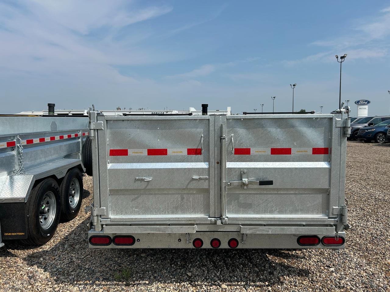 2027 One Sixteen Dump Trailer 6x12 dump box Galvanized Photo4