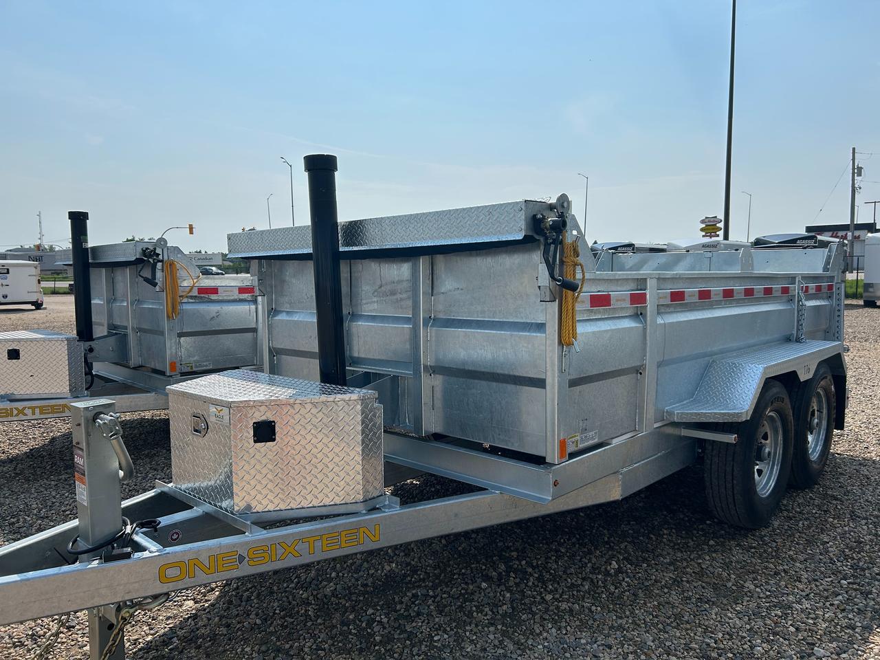 2027 One Sixteen Dump Trailer 6 x 12 Dump Box Galvanized Photo0