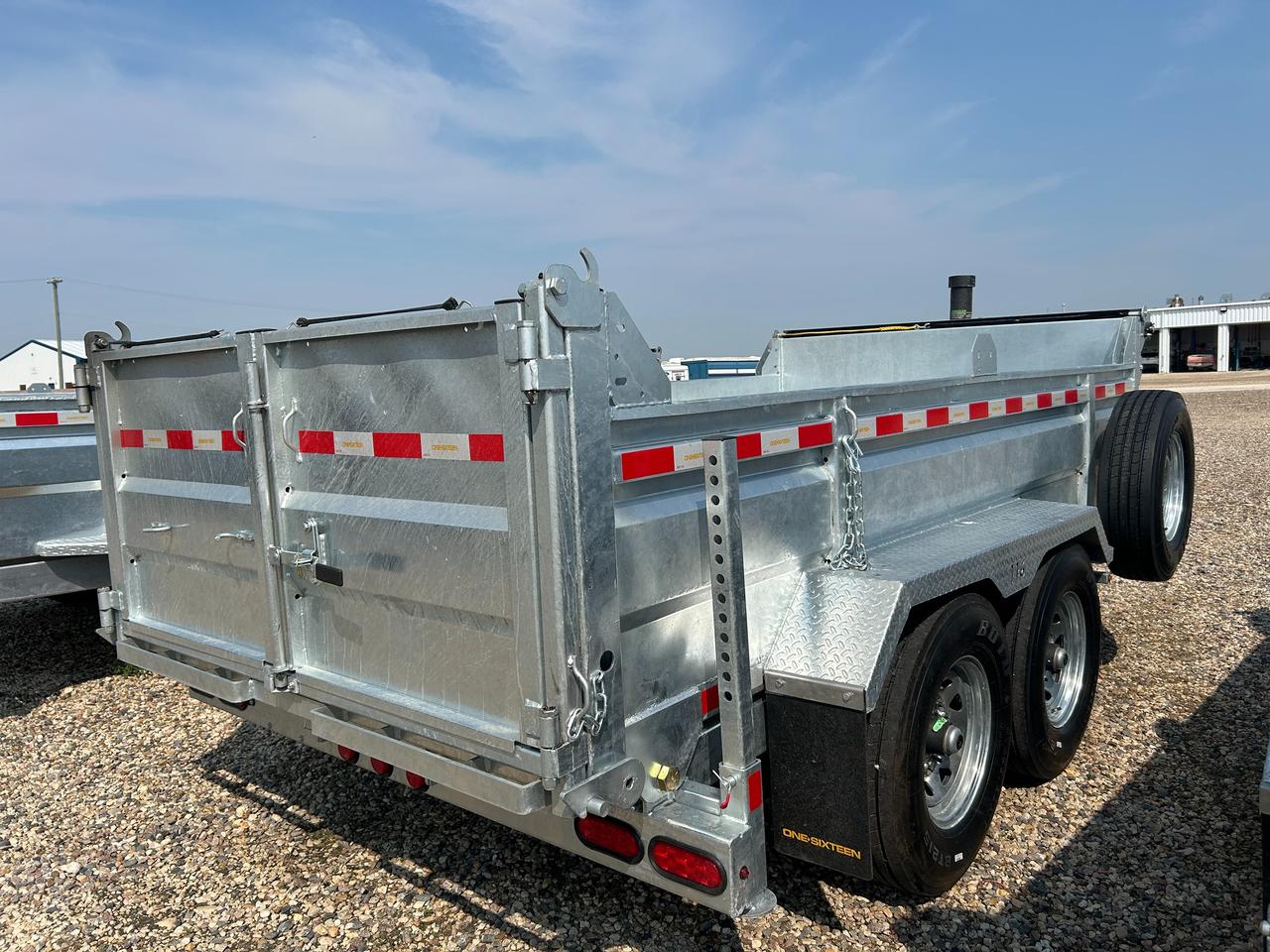 2027 One Sixteen Dump Trailer 6 x 12 Dump Box Galvanized Photo3