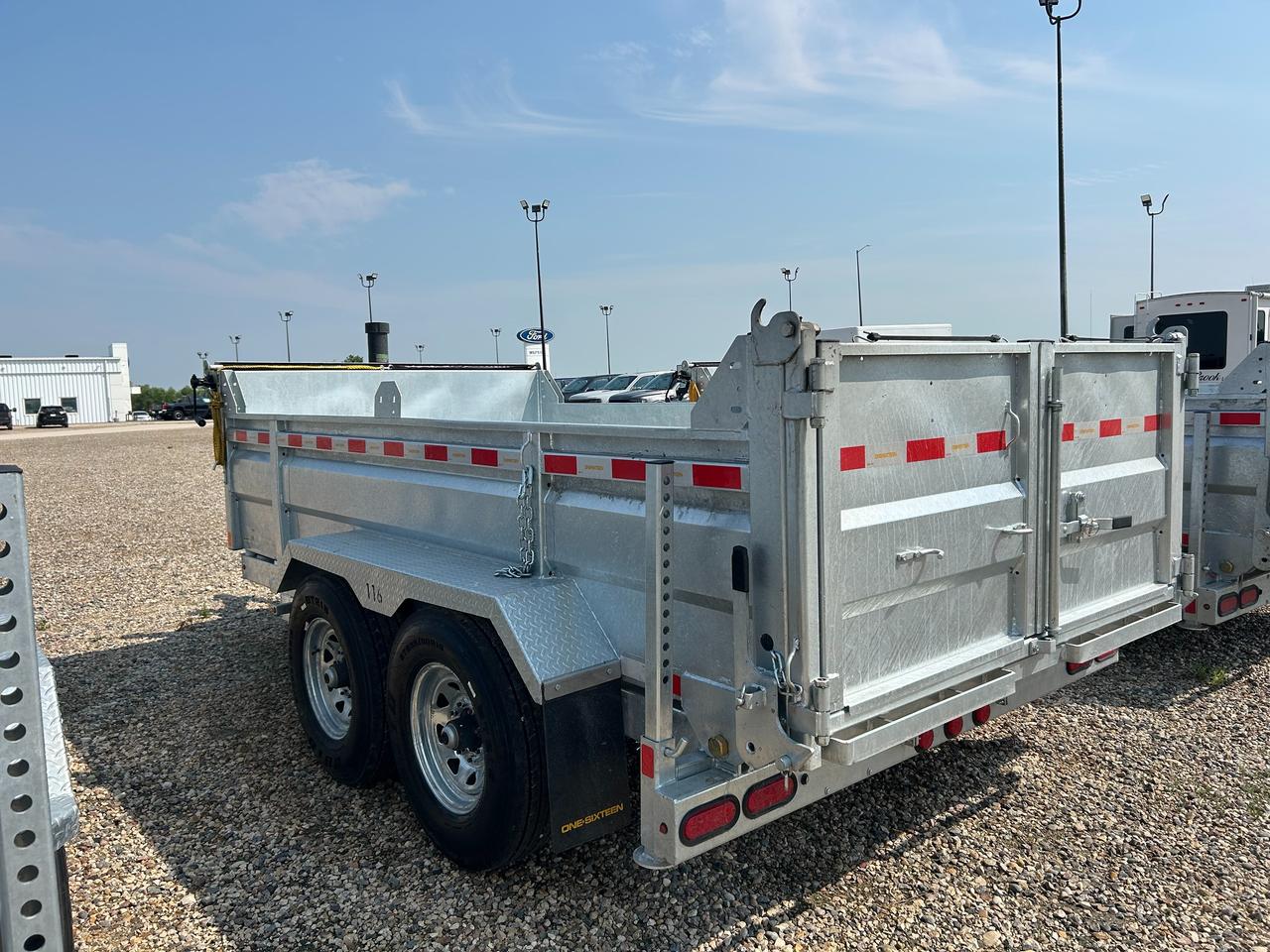 2027 One Sixteen Dump Trailer 6 x 12 Dump Box Galvanized Photo