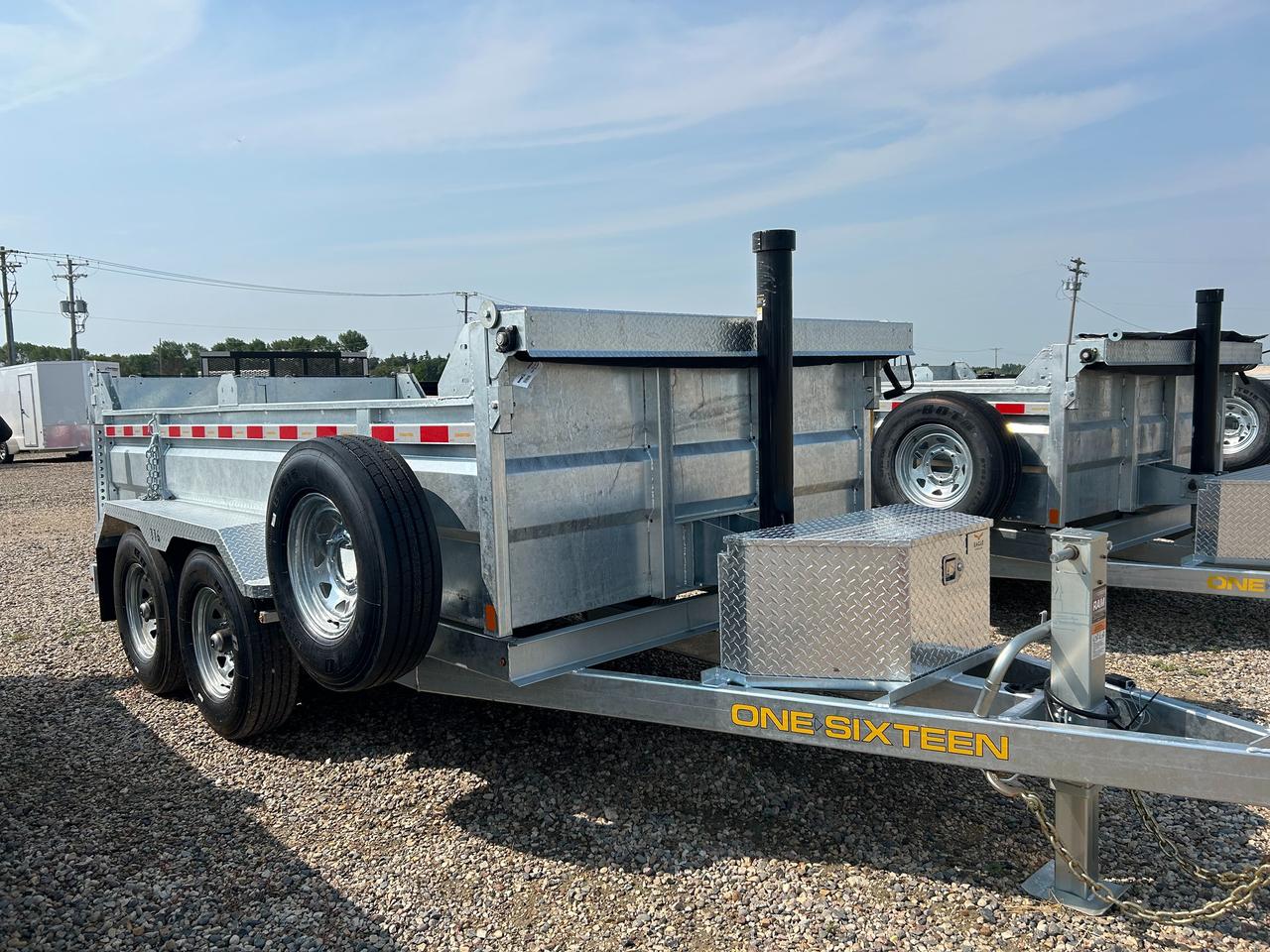 2027 One Sixteen Dump Trailer 6 x 12 Dump Box Galvanized Photo2