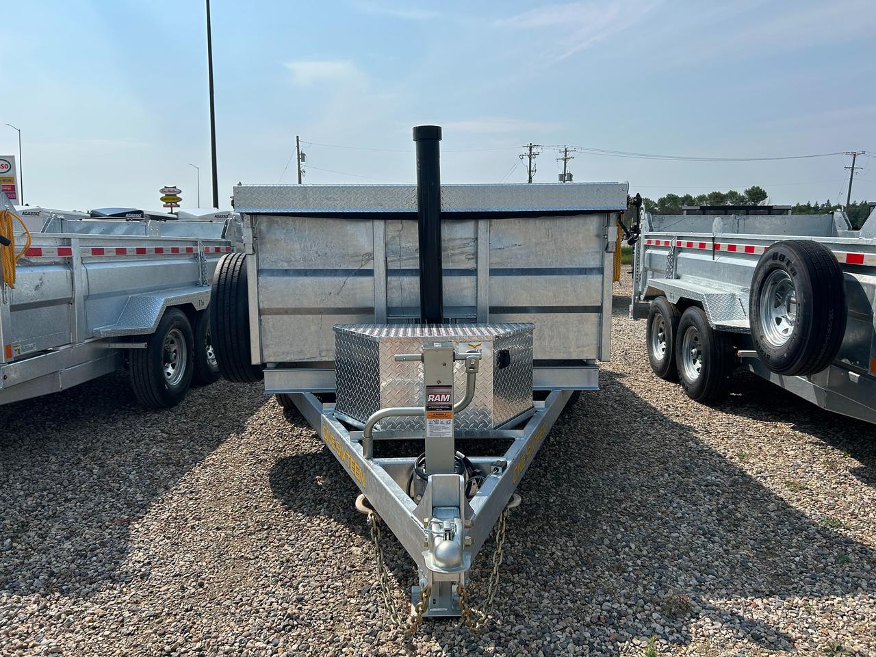 2027 One Sixteen Dump Trailer 6 x 12 Dump Box Galvanized Photo