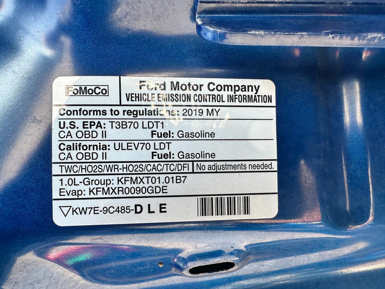 2019 Ford EcoSport SE Heated Cloth NAV FM/XM Sunroof BackupCam A/C Photo