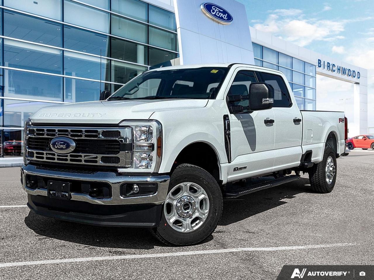 The 2026 Ford Super Duty F-350 SRW is built for those who demand serious capability without compromise. Powered by the legendary 6.7L Power Stroke V8 Turbo Diesel and paired with part-time four-wheel drive, this truck is ready to handle the toughest jobs right off the lot  with just 26 km on the clock.

Key Highlights:
- ENGINE: 6.7L 4V OHV Power Stroke V8 Turbo Diesel B20  built for maximum towing and hauling performance
- Part-Time Four-Wheel Drive with Electronic Transfer Case and Auto Locking Hubs for confident control on any terrain
- 4-Wheel Disc Brakes with ABS, Brake Assist, Hill Hold Control, and Electric Parking Brake for serious stopping power
- Solid Axle Rear Suspension with Leaf Springs and HD Gas-Pressurized Shock Absorbers  engineered for heavy loads
- Boxside Steps and Cargo Lamp with High Mount Stop Light for practical, job-site-ready utility
- Cab Mounted Cargo Lights and Regular Box Style  functional configuration for work-focused operators
- Full safety suite including dual-stage front and side airbags, Safety Canopy curtain airbags, and Rear Child Safety Locks
- Driver Information Centre, Perimeter Alarm, and Securilock Anti-Theft Ignition for security and situational awareness

Birchwood Ford is here to help you put this truck to work. Reserve it online, start your purchase, or contact our team with any questions. You can also book an appointment to see it in person at birchwoodford.ca.
Birchwood Ford is your choice for New Ford vehicles in Winnipeg. 

At Birchwood Ford, we hold ourselves to the highest standard. Our number one focus is customer satisfaction which has awarded us the Ford of Canadas Presidents Award for 5 consecutive years. This honour is presented to Ford dealers that have proven outstanding results in Sales and Customer Service Excellence.

Are you a newcomer to Canada, recent graduate, first time car buyer or physically challenged? Ask us about our exclusive rebates and how they may apply to you.
 
Interested in seeing/hearing more? Book a test drive or give us a call at (204) 661-9555 and we can help you with whatever you need!

Dealer permit #4454
Dealer permit #4454
