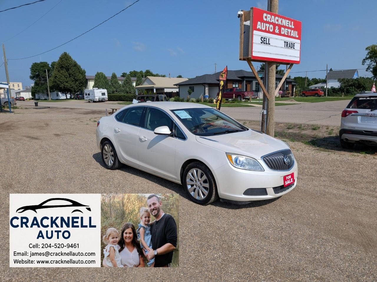 <p>2015 Buick Verano  Clean, Comfortable, Reliable! Fresh safety and clean title.</p><h3><span style=color:rgb( 15 , 15 , 15 )>﻿Located in Carberry, but capable of bringing to Brandon. Priced to Sell! Carfax Available, excellent condition</span></h3><ul><li><p><strong>Comfortable Leather Interior</strong></p></li><li><p><strong>Bluetooth Hands-Free Calling</strong></p></li><li><p><strong>AM/FM/CD/USB/Aux Audio System</strong></p></li><li><p><strong>Keyless Entry</strong></p></li><li><p><strong>Power Windows & Locks</strong></p></li><li><p><strong>Cruise Control</strong></p></li><li><p><strong>Dual-Zone Automatic Climate Control</strong></p></li><li><p><strong>16 Alloy Wheels</strong></p></li><li><p>Runs and drives great</p></li><li><p>Just had oil change and inspection (July 2025)</p></li><li><p>Brakes and tires in good shape</p></li><li><p>Cold A/C, everything works</p></li><li><p>No mechanical issues or warning lights</p></li></ul><p>Financing Available / Trades Welcome / Delivery Available.</p><p>Call/Text <strong><u>204-520-9461</u></strong></p><p>Dealer #5905</p><p>Treaty cards accepted  7-day insurance available, meaning you can drive home the same day even if MPI is closed (good for weekends and after hours).</p>