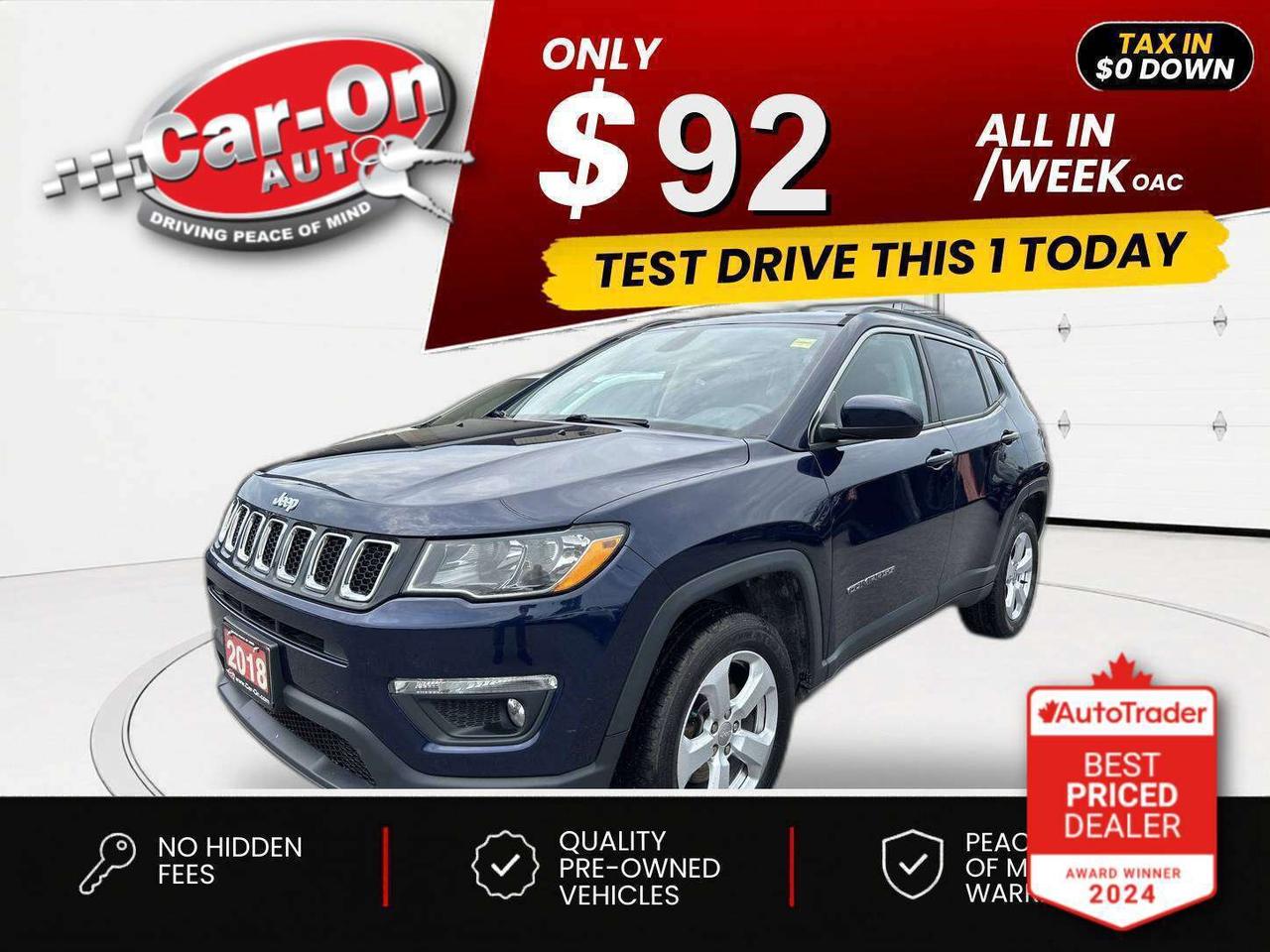$0 DOWN $92/WEEK ALL IN INCLUDING ONTARIO TAXES O.A.C* ONLY 51,000KMS!! North 4X4 w/ Leather, Android Auto/ Apple CarPlay, heated seats & steering, remote start, 8.4-inch touchscreen w/ navigation, 17-inch alloys, backup camera, dual-zone climate control, keyless entry w/ push start, power locks, power mirrors, power windows, automatic headlights, cruise control, Bluetooth and more!!This vehicle just landed and is awaiting a full detail and photo shoot. Contact us and book your viewing today!