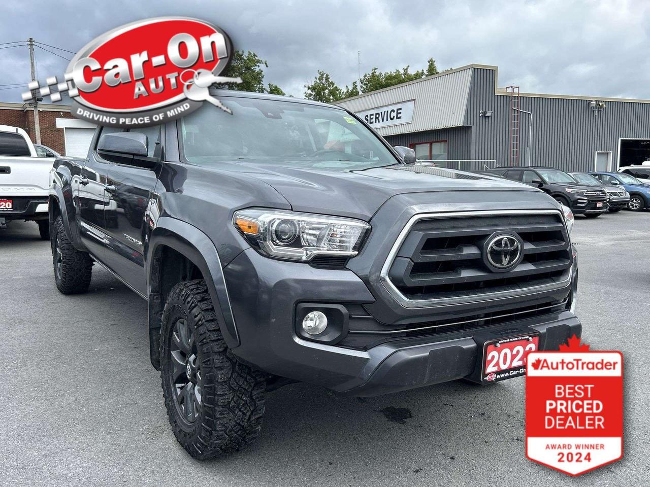 Double Cab 4X4 w/ Heated seats, Android Auto/ Apple CarPlay, 16-inch alloys, tow package, 6-foot box w/ bedliner, bed mounted 400w AC outlet, adaptive cruise control, pre-collision system, lane departure warning, backup camera, dual-zone climate control, keyless entry w/ push start, full power group incl. power driver seat, automatic headlights w/ auto highbeams, Bluetooth and more!!This vehicle just landed and is awaiting a full detail and photo shoot. Contact us and book your viewing today!