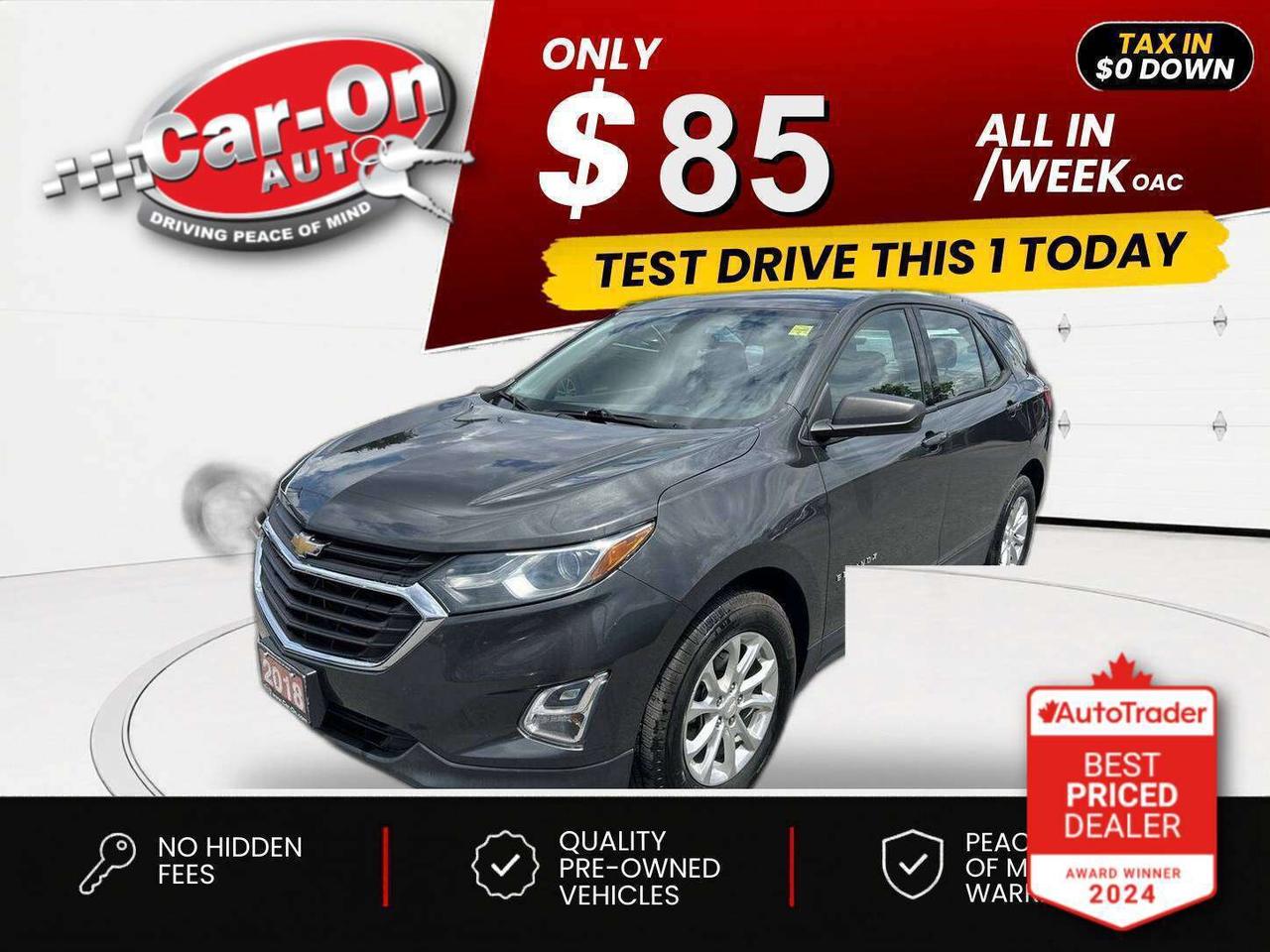 2018 Chevrolet Equinox $0 DOWN $85/WEEK ALL IN Photo0