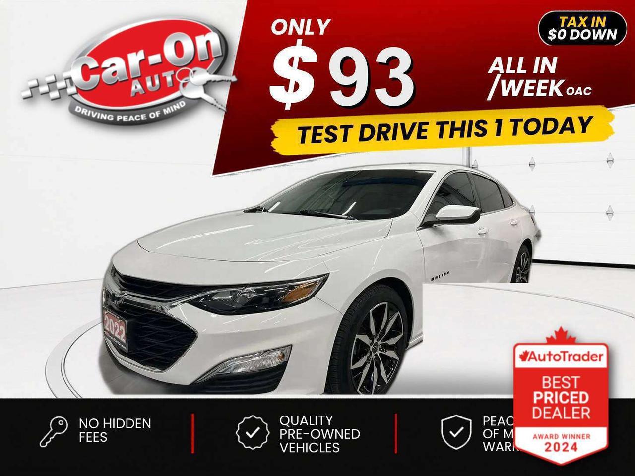 2022 Chevrolet Malibu $0 DOWN $93/WEEK ALL IN Photo0