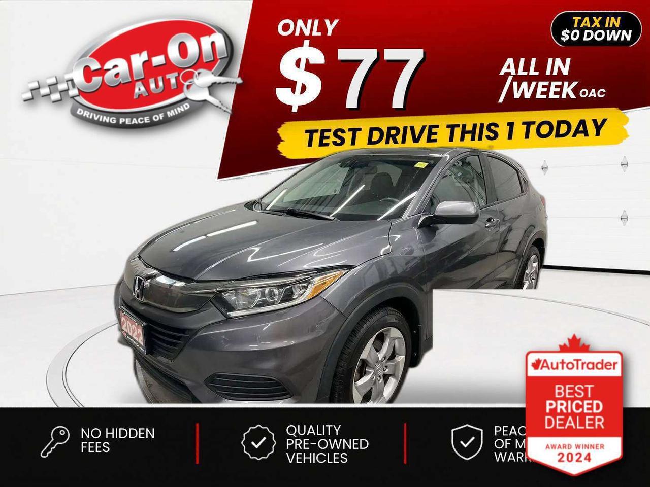 2022 Honda HR-V $0 DOWN $77/WEEK ALL IN Photo