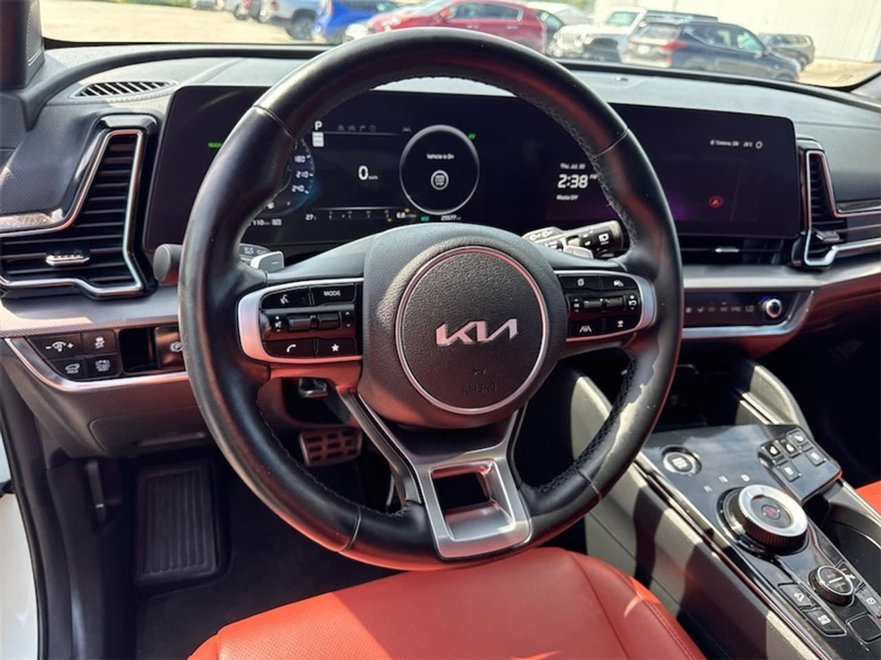 2024 Kia Sportage Hybrid SX AWD w/Red Interior   - $297 B/W Photo