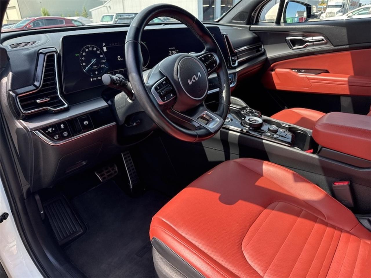 2024 Kia Sportage Hybrid SX AWD w/Red Interior   - $297 B/W Photo
