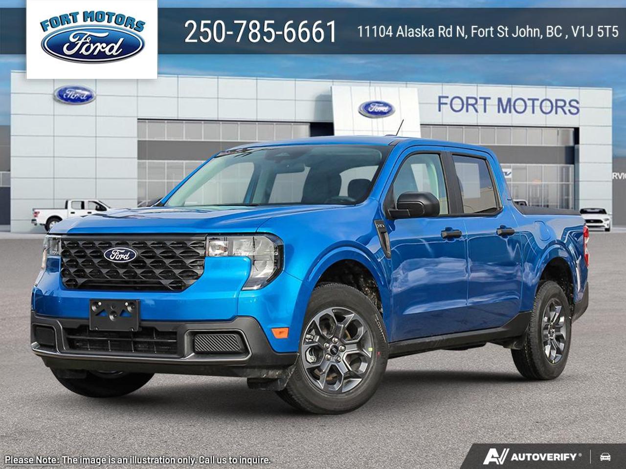 <p>Get ready to experience the future of compact trucks with the brand new 2026 Ford Maverick XLT, now available at Fort Motors! This isnt just any truck; its a versatile and stylish powerhouse designed to tackle your daily commute and weekend adventures with equal flair. Imagine yourself cruising down the highway in the eye-catching Velocity Blue, turning heads wherever you go. Inside, the unique cloth front bucket seats in Navy Pier/Aspen Grey offer a comfortable and sophisticated cabin, making every drive a pleasure.</p>
<p>This Maverick XLT is engineered for performance and capability. Under the hood, the potent 2.0L EcoBoost engine paired with an 8-speed automatic transmission delivers responsive power and impressive efficiency. Whether youre hauling gear for a DIY project or heading out for a camping trip, the available 4K Tow Package ensures you have the muscle you need. Plus, with Ford Co-Pilot360, youll have an extra layer of confidence and safety on every journey.</p>
<p>Here are five features that make this 2026 Ford Maverick XLT truly stand out:</p>
<ul>
<li><strong>2.0L EcoBoost Engine:</strong> Unleash exhilarating power and impressive fuel economy with this turbocharged powerhouse, ready to tackle any task.</li>
<li><strong>4K Tow Package:</strong> Conquer your towing needs with confidence, whether its a trailer, boat, or recreational equipment.</li>
<li><strong>Ford Co-Pilot360:</strong> Drive with peace of mind thanks to a suite of advanced safety and driver-assist technologies designed to protect you.</li>
<li><strong>Velocity Blue Exterior:</strong> Make a bold statement with this vibrant and head-turning paint color thats sure to get you noticed.</li>
<li><strong>Unique Cloth Front Bucket Seats:</strong> Experience exceptional comfort and a touch of premium style with these specially designed seats for your daily drives.</li>
</ul>
<p><strong><em>Powered by AutoIntelligence™</em></strong></p>
<p>Vehicle information has been generated using artificial intelligence and is provided for informational purposes only. While efforts are made to ensure accuracy, please confirm all details directly with the dealer.</p>
