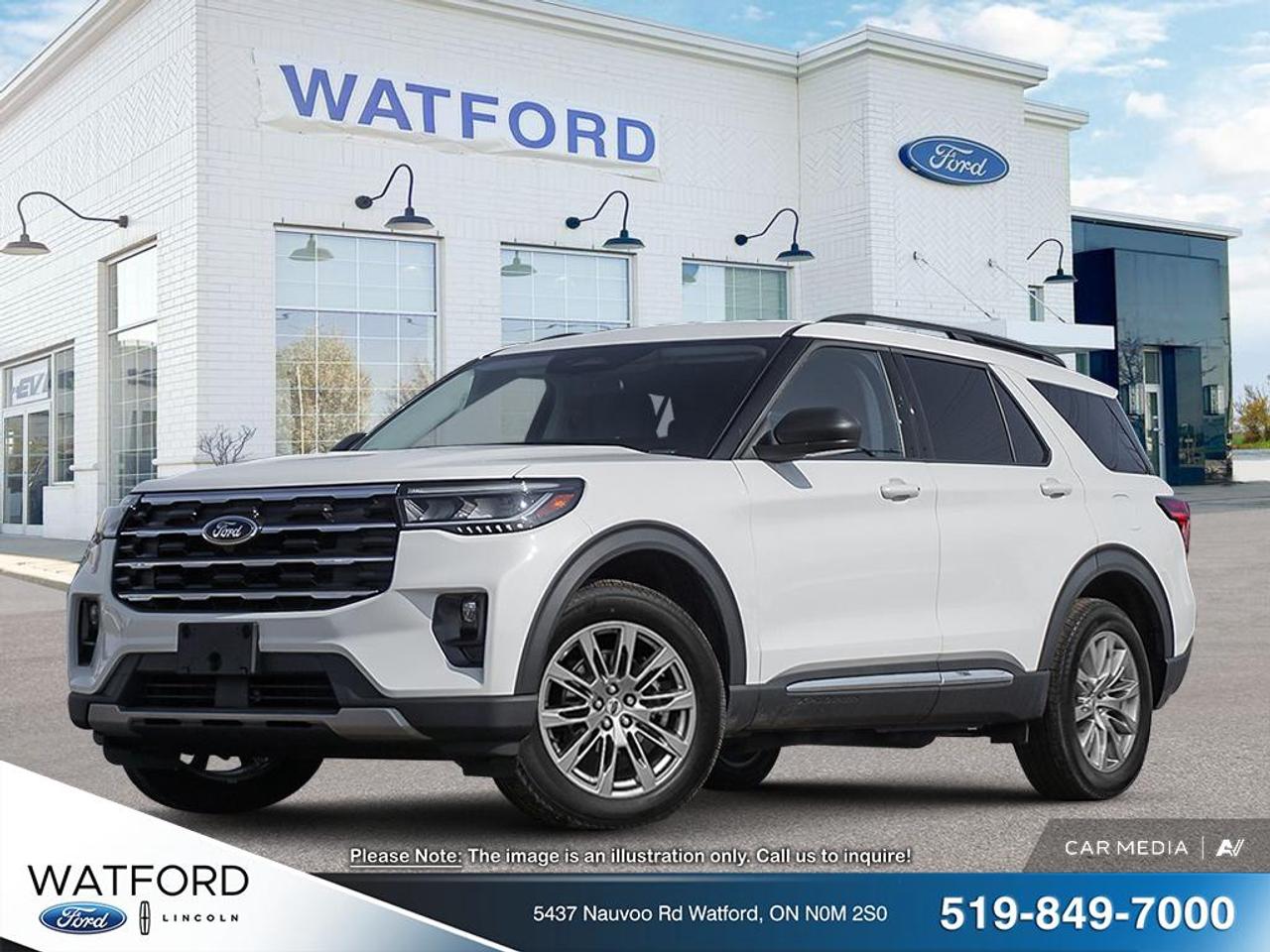 Discover the confidence and versatility of the brand new 2026 Ford Explorer Active 200a Pkg, now available at Watford Ford in Watford. Finished in White and paired with an automatic transmission, this SUV delivers the space, comfort, and everyday usability families want in a modern Ford utility vehicle.

With its bold presence, practical cabin, and smart design, the 2026 Ford Explorer Active 200a Pkg is well suited for busy weekday routines and weekend travel alike. This new SUV gives you the benefit of fresh condition, modern engineering, and the trusted capability that has made the Explorer a popular choice for Canadian drivers.

ADVANCED SAFETY FEATURES
»» Advanced airbag system for occupant protection
»» Rearview camera helps with reversing visibility
»» Stability control supports confident road handling
»» Traction control aids grip on surfaces

PERFORMANCE AND EFFICIENCY
»» Automatic transmission delivers smooth daily driving
»» Responsive power for highway merging ease
»» Balanced ride for city and highway
»» Engineered for capable everyday SUV performance

COMFORT AND CONVENIENCE
»» Spacious cabin supports family travel comfort
»» Four-door access makes entry and exit easier
»» Practical layout keeps controls within reach
»» Elevated seating position improves outward visibility

TECHNOLOGY AND CONNECTIVITY
»» Driver information display keeps data visible
»» User-friendly controls support simple operation
»» Modern cabin design feels intuitive daily
»» Convenient infotainment access enhances every trip

CARGO SPACE
»» Generous rear cargo area for gear
»» Flexible storage supports active family needs
»» Wide opening helps loading larger items
»» SUV versatility suits errands and travel

WHAT OTHER OWNERS LIKE
»» Comfortable ride for daily family use
»» Useful cargo room for busy lifestyles
»» Confident road presence in all seasons
»» Easy driving manners for longer trips

The 2026 Ford Explorer Active 200a Pkg stands out as a smart option for drivers who need room, flexibility, and easy everyday performance. Its White exterior gives it a clean and refined look that suits both professional and family settings. The automatic transmission adds smoothness in traffic and comfort on longer drives.

As a brand new SUV at Watford Ford, this Explorer offers the appeal of a fresh vehicle with no previous wear, helping you enjoy the latest generation of design and convenience. It is a strong fit for drivers looking for a capable Ford SUV with practical value and the versatility to adapt to changing needs.

From commuting through town to loading up for road trips, the 2026 Ford Explorer Active 200a Pkg is ready to support your lifestyle with comfort, space, and confidence. If you want a new Ford SUV that feels ready for real life in Watford and beyond, this Explorer deserves a close look.

This 2026 Ford Explorer Active 200a Pkgs VIN is: 1FMUK8DH7TGB04910.<p> now available at Watford Ford in Watford. Finished in White and paired with an automatic transmission</p>
<p> the 2026 Ford Explorer Active 200a Pkg is well suited for busy weekday routines and weekend travel alike. This new SUV gives you the benefit of fresh condition</p>
<p> and the trusted capability that has made the Explorer a popular choice for Canadian drivers.

ADVANCED SAFETY FEATURES
»» Advanced airbag system for occupant protection
»» Rearview camera helps with reversing visibility
»» Stability control supports confident road handling
»» Traction control aids grip on surfaces

PERFORMANCE AND EFFICIENCY
»» Automatic transmission delivers smooth daily driving
»» Responsive power for highway merging ease
»» Balanced ride for city and highway
»» Engineered for capable everyday SUV performance

COMFORT AND CONVENIENCE
»» Spacious cabin supports family travel comfort
»» Four-door access makes entry and exit easier
»» Practical layout keeps controls within reach
»» Elevated seating position improves outward visibility

TECHNOLOGY AND CONNECTIVITY
»» Driver information display keeps data visible
»» User-friendly controls support simple operation
»» Modern cabin design feels intuitive daily
»» Convenient infotainment access enhances every trip

CARGO SPACE
»» Generous rear cargo area for gear
»» Flexible storage supports active family needs
»» Wide opening helps loading larger items
»» SUV versatility suits errands and travel

WHAT OTHER OWNERS LIKE
»» Comfortable ride for daily family use
»» Useful cargo room for busy lifestyles
»» Confident road presence in all seasons
»» Easy driving manners for longer trips

The 2026 Ford Explorer Active 200a Pkg stands out as a smart option for drivers who need room</p>
<p> and easy everyday performance. Its White exterior gives it a clean and refined look that suits both professional and family settings. The automatic transmission adds smoothness in traffic and comfort on longer drives.

As a brand new SUV at Watford Ford</p>
<p> helping you enjoy the latest generation of design and convenience. It is a strong fit for drivers looking for a capable Ford SUV with practical value and the versatility to adapt to changing needs.

From commuting through town to loading up for road trips</p>
<p> this Explorer deserves a close look.

This 2026 Ford Explorer Active 200a Pkgs VIN is: 1FMUK8DH7TGB04910.</p>
