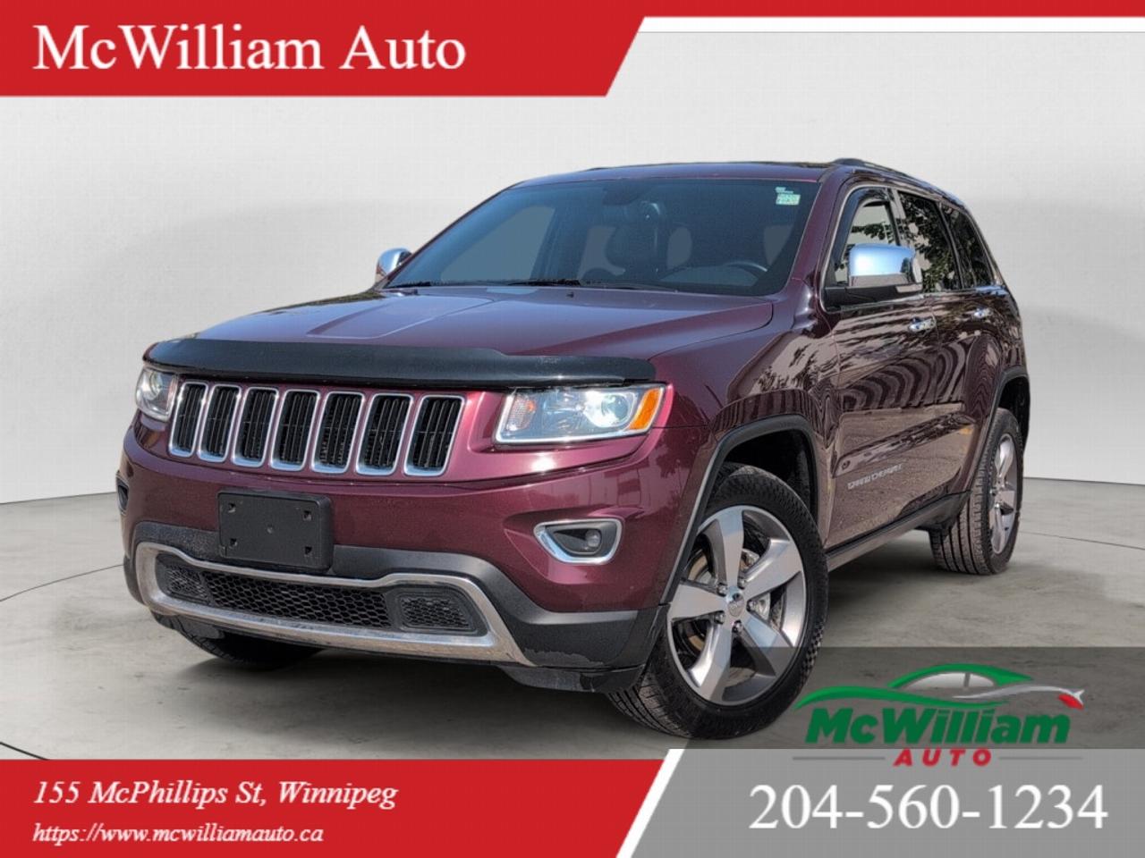 <br>At McWilliam Auto, we operate as a one-price dealership. Our vehicles are competitively priced from the start to offer exceptional value and a transparent buying experience. All vehicle prices are firm and non-negotiable.in.MECHANICAL / PERFORMANCE<br><br>3.6L Pentastar V6 Engine<br>8-Speed Automatic Transmission<br>4x4 Four-Wheel Drive<br>Selec-Terrain Traction Management System<br>Hill Start Assist<br>Electronic Power Steering<br>Trailer Sway Control<br>4-Wheel Disc Brakes<br>Tow/Haul ModeSAFETY<br><br>Rear View Camera<br>Electronic Stability Control<br>Traction Control<br>4-Wheel Anti-Lock Braking System (ABS)<br>Blind Spot Monitoring<br>Rear Cross Path Detection<br>ParkSense Rear Park Assist<br>ParkView Rear Back-Up Camera<br>Advanced Multistage Front Air Bags<br>Side Curtain Air Bags<br>Tire Pressure Monitoring System<br>Remote Keyless Entry<br>Remote Start SystemTECHNOLOGY / INFOTAINMENT<br><br>Uconnect Touchscreen Infotainment System<br>Navigation Ready<br>Bluetooth Hands-Free Calling<br>Bluetooth Audio Streaming<br>USB Input<br>Auxiliary Audio Input<br>SD Card Slot<br>Steering Wheel Audio Controls<br>Voice Command<br>Premium Audio SystemCOMFORT / INTERIOR<br><br>Leather Interior<br>Heated Front Seats<br>Heated Second Row Seats<br>Heated Steering Wheel<br>Power Driver Seat<br>Power Front Passenger Seat<br>Driver Memory Seat<br>Passenger Memory Seat<br>Dual-Zone Automatic Climate Control<br>Power Liftgate<br>Remote Start<br>Keyless Enter n Go with Push Button Start<br>Power Windows<br>Power Door Locks<br>Auto-Dimming Rearview Mirror<br>60/40 Split Folding Rear Seats<br>Two Sets of TiresEXTERIOR / STYLING<br><br>Automatic Headlights<br>LED Daytime Running Lights<br>Fog Lights<br>Power Heated Exterior Mirrors<br>Power Liftgate<br>Roof Rails<br>Rear Privacy Glass<br>Alloy Wheels<br>Rear Window WiperOFF ROAD / CAPABILITY<br><br>Selec-Terrain Drive Modes<br>Auto Mode<br>Snow Mode<br>Sand Mode<br>Mud Mode<br>Rock Mode<br>Hill Descent Control<br>Skid Plate Protection<br>High Ground Clearance<br><br>DEALER PERMIT No. 4611<br>Stock Number#4893<br>McWilliam Auto, 155 McPhillips Street, Winnipeg MB<br><br>IMPORTANT DISCLAIMER: This vehicle is a used vehicle, all the features and information may not be accurate from the descriptions above, please check the vehicle in person and confirm for your self.