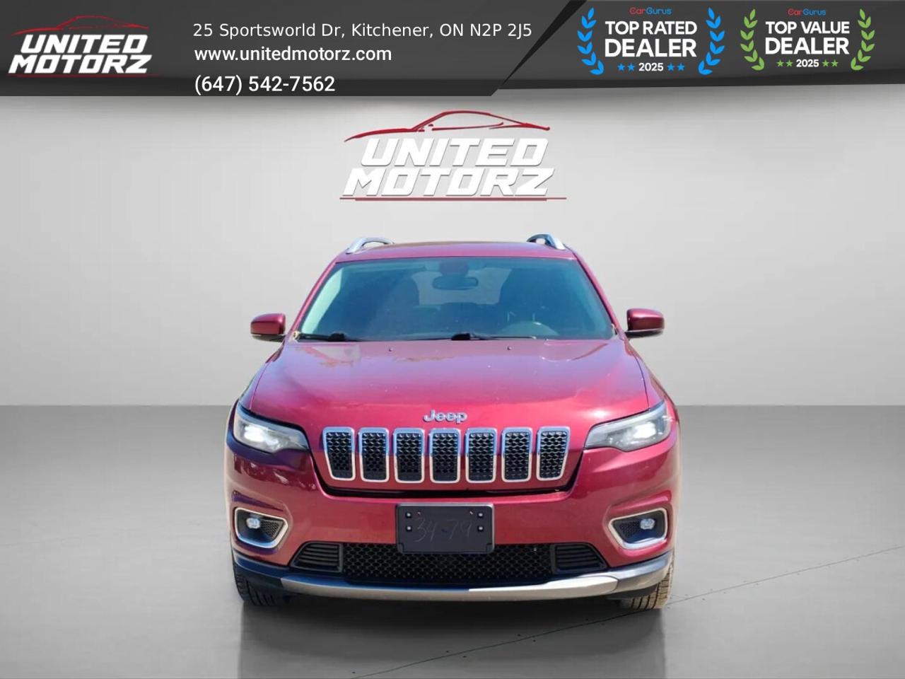 2019 Jeep Cherokee Limited AUTO 4*4 3.2L 6CYL~SAFETY CERTIFIED~NO ACC Photo