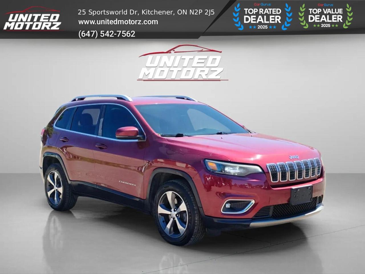 2019 Jeep Cherokee Limited AUTO 4*4 3.2L 6CYL~SAFETY CERTIFIED~NO ACC Photo