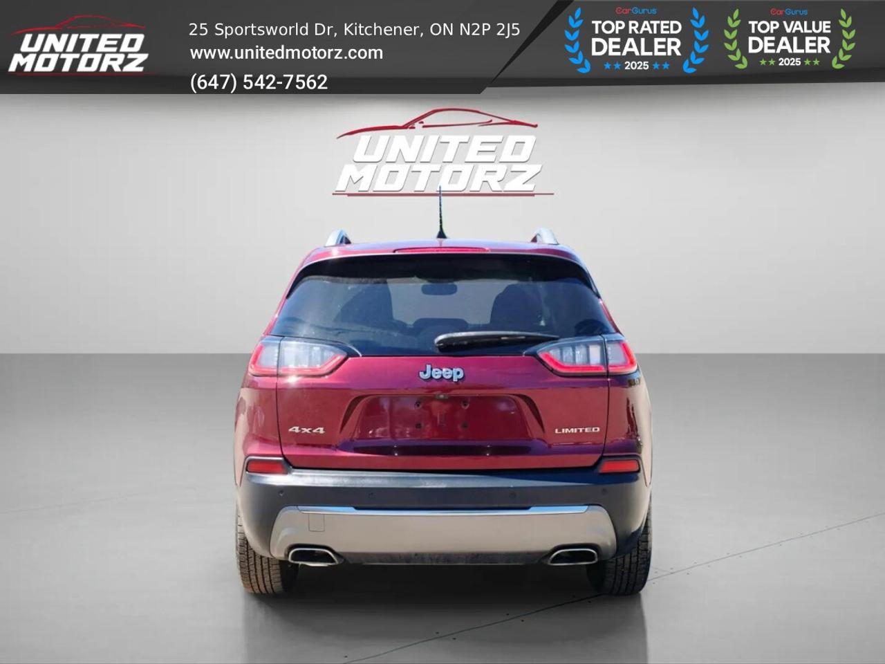 2019 Jeep Cherokee Limited AUTO 4*4 3.2L 6CYL~SAFETY CERTIFIED~NO ACC Photo