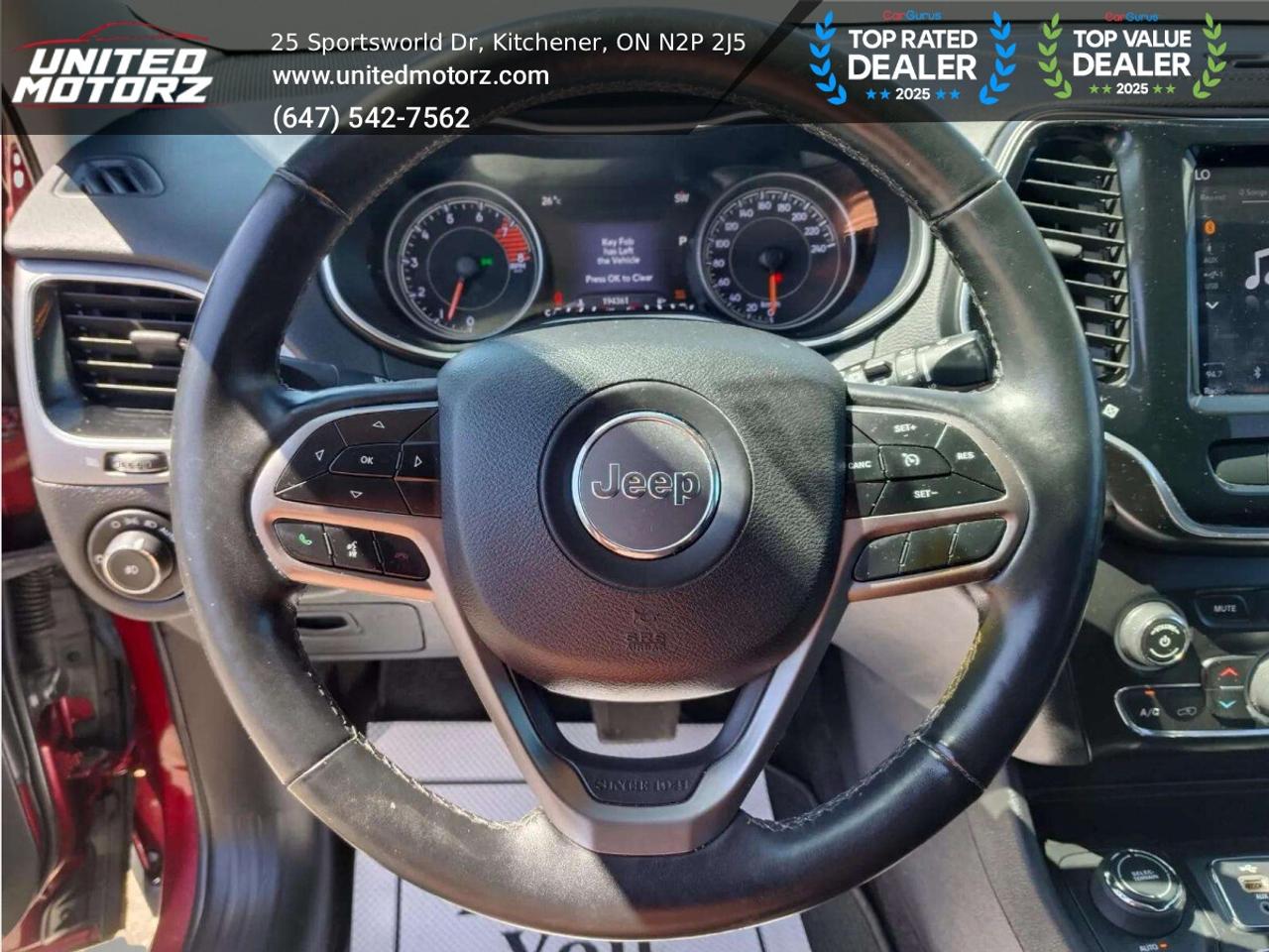2019 Jeep Cherokee Limited AUTO 4*4 3.2L 6CYL~SAFETY CERTIFIED~NO ACC Photo
