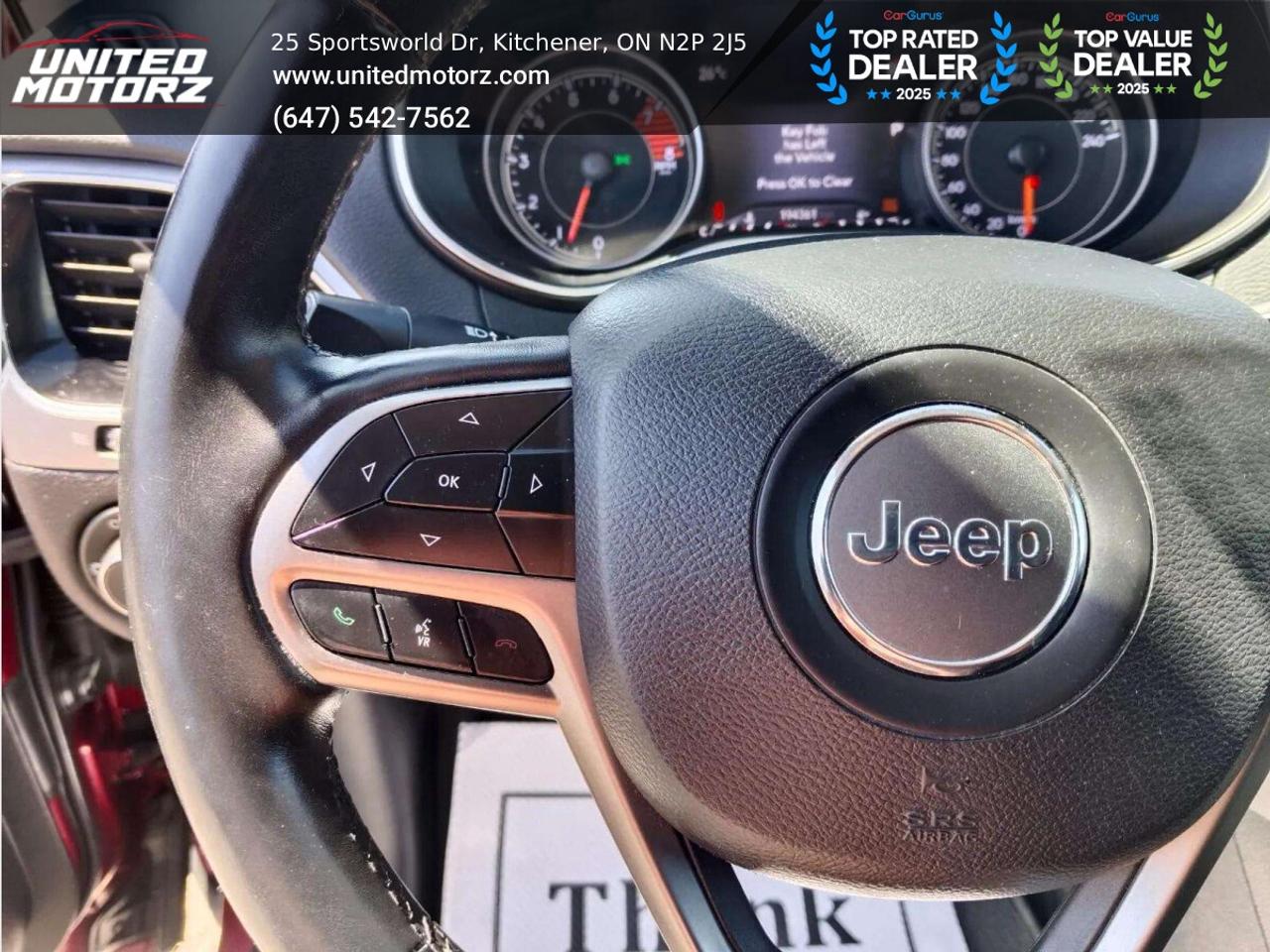 2019 Jeep Cherokee Limited AUTO 4*4 3.2L 6CYL~SAFETY CERTIFIED~NO ACC Photo