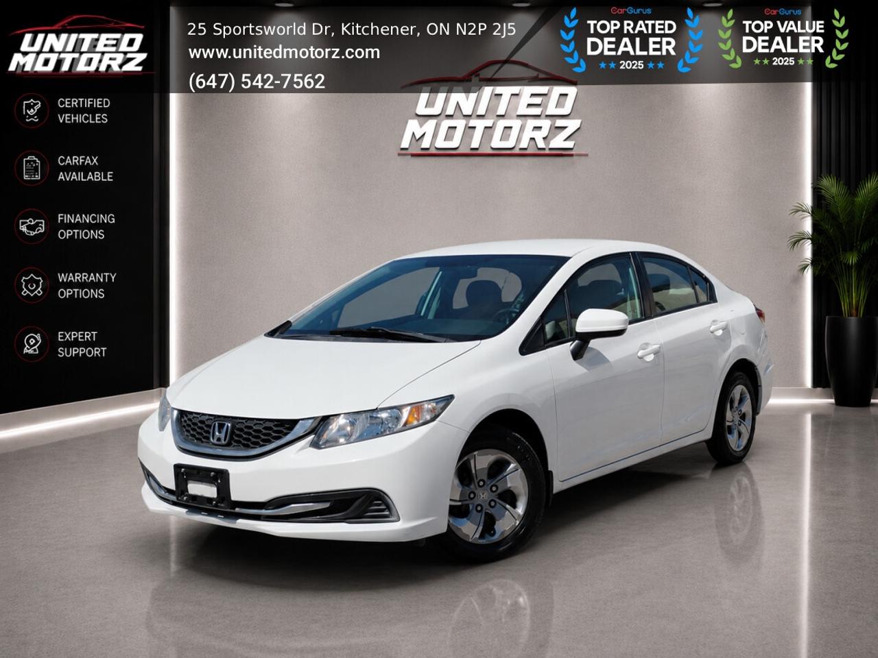 2014 Honda Civic Sedan 4dr CVT LX AUTO FWD 4dr 1.8L~SAFETY CERTIFIE Photo
