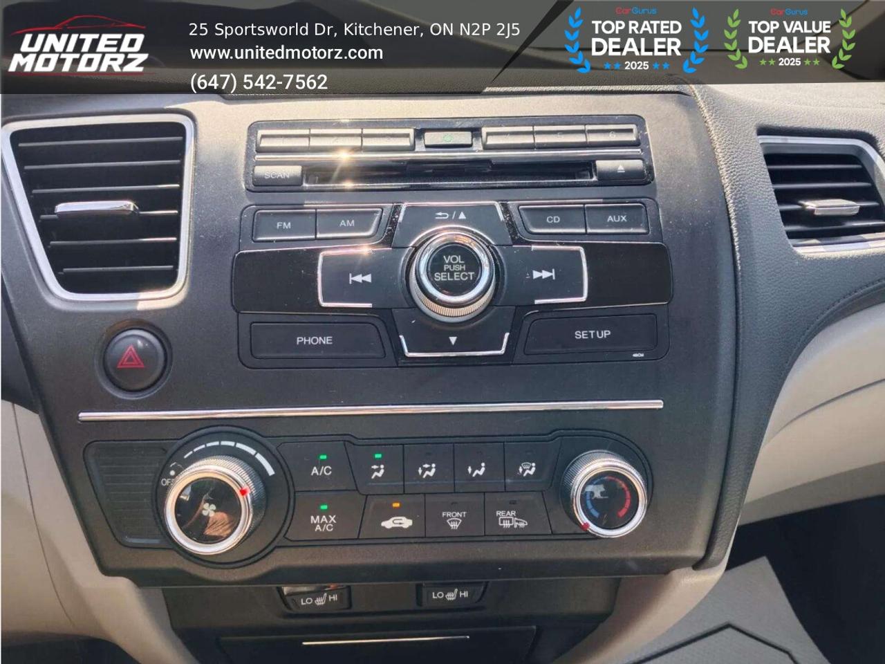 2014 Honda Civic Sedan 4dr CVT LX AUTO FWD 4dr 1.8L~SAFETY CERTIFIE Photo