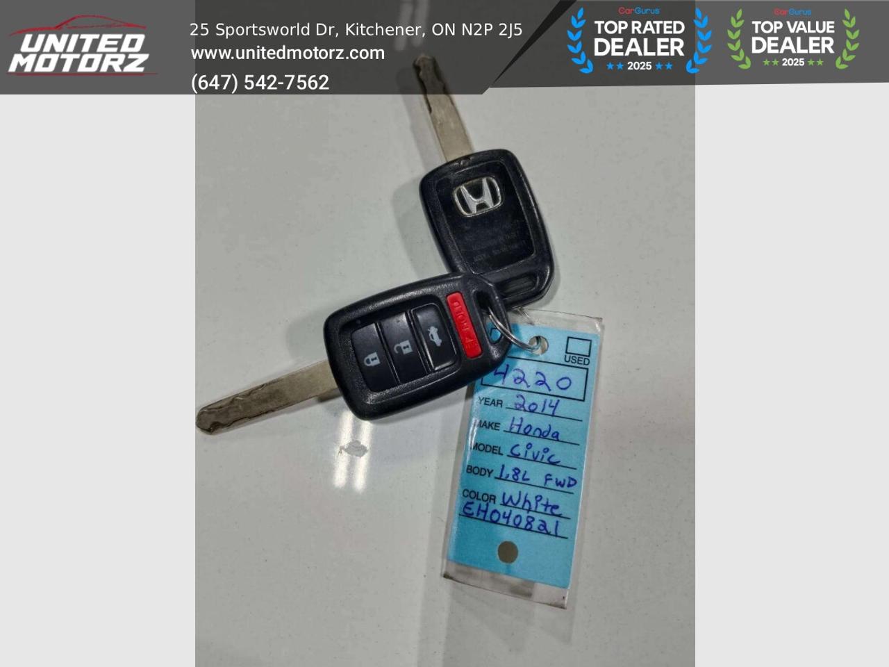 2014 Honda Civic Sedan 4dr CVT LX AUTO FWD 4dr 1.8L~SAFETY CERTIFIE Photo