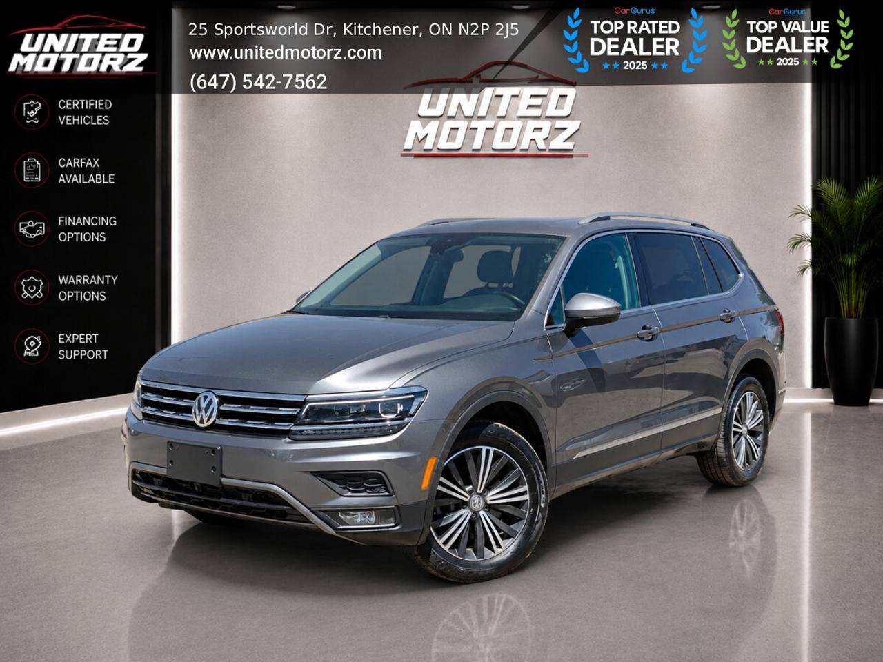 2018 Volkswagen Tiguan Highline TSI 4MOTION AUTO AWD 2.0L~SAFETY CERTIFIE Photo