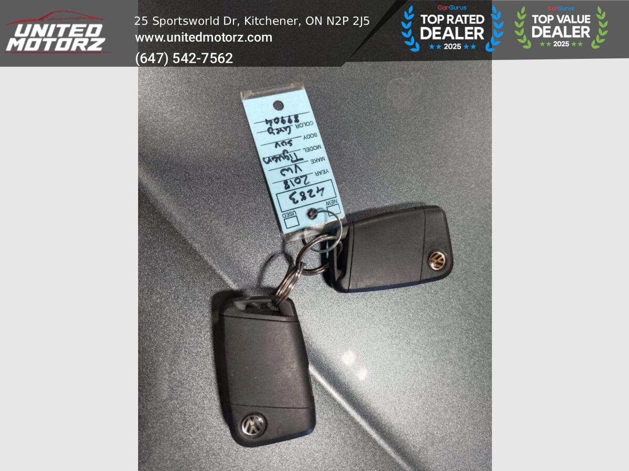 2018 Volkswagen Tiguan Highline TSI 4MOTION AUTO AWD 2.0L~SAFETY CERTIFIE Photo