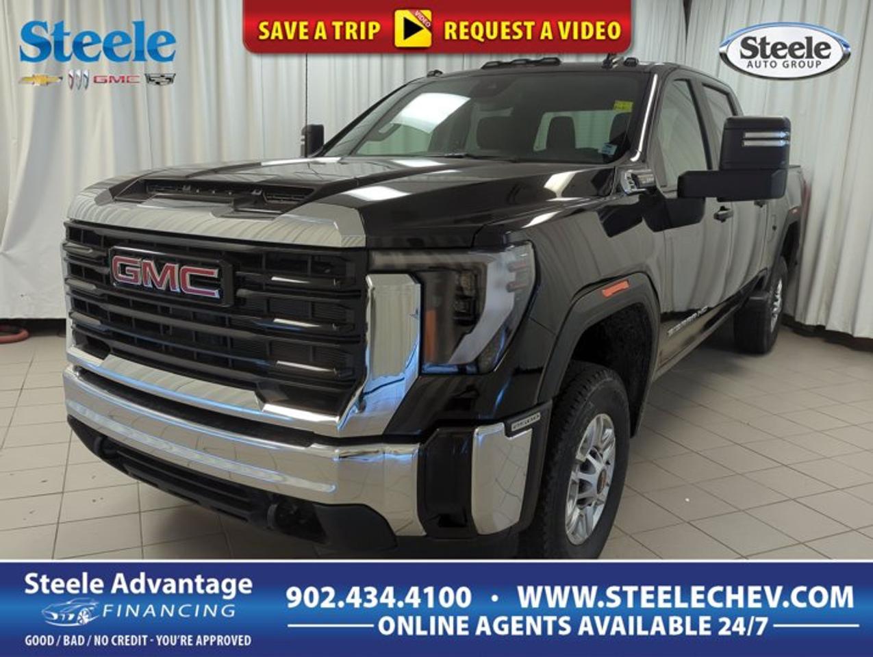 The 2026 GMC Sierra 2500 PRO is built for serious work and everyday confidence. Offered by Steele Chevrolet Buick GMC in Dartmouth, this heavy-duty pickup pairs a bold Black exterior with a Black interior for a clean, professional look. With four doors, automatic transmission, 4 roues motrices, and a 6.6-litre Gas V8 engine, this Sierra 2500 PRO is ready for demanding jobs, changing road conditions, and long days behind the wheel.This 2026 GMC Sierra 2500 PRO brings the strength buyers expect from a heavy-duty truck, while keeping its focus on practical value. The PRO trim is designed for drivers who want proven capability and straightforward function. Its Off-Road Suspension adds extra confidence on rough ground, job sites, and uneven back roads, while the Power Outlet helps support tools and gear when the workday takes you beyond the pavement.FEATURES OF THE Sierra 2500 PROHeavy-duty pickup built for tough tasksFour-door cab adds daily practicalityBlack exterior delivers clean, bold presenceBlack interior keeps a professional lookTRUCK FEATURES4 roues motrices for added tractionOff-Road Suspension helps on uneven terrainStrong V8 power supports heavy-duty workBuilt for towing and hauling confidenceADVANCED SAFETY FEATURESHeavy-duty design supports stable road mannersFour-wheel traction aids changing road conditionsElevated driving position improves outward visibilityStrong truck structure inspires daily confidencePERFORMANCE AND EFFICIENCY6.6-litre Gas V8 delivers strong outputAutomatic transmission supports smooth power deliveryOff-Road Suspension improves rough-surface controlHeavy-duty setup suits work-focused driving needsCOMFORT AND CONVENIENCEFour doors allow easy cabin accessSpacious cabin suits work and daily usePower Outlet supports tools and devicesPractical layout keeps essentials close byTECHNOLOGY AND CONNECTIVITYPower Outlet adds useful jobsite convenienceClear controls support easy daily operationStraightforward cabin design reduces distractionFunctional layout suits busy workdays wellCARGO SPACEPickup bed supports large gear loadsHeavy-duty design handles demanding cargo tasksUseful bed space suits work equipmentStrong truck format helps carry essentialsWHAT OTHER OWNERS LIKEStrong V8 power for demanding jobsConfident four-wheel traction in tough weatherOff-Road Suspension for rougher driving surfacesPractical heavy-duty design for daily workThe 2026 GMC Sierra 2500 PRO is a smart choice for drivers who need real truck capability without unnecessary complexity. Its heavy-duty platform is made for hauling supplies, supporting tough tasks, and helping you stay productive in all seasons. The automatic transmission works well with the 6.6-litre Gas V8, giving this Sierra 2500 PRO the kind of steady, usable performance truck buyers value most.In Dartmouth, where weather and road conditions can change fast, 4 roues motrices adds peace of mind for travel on wet roads, gravel routes, and snow-covered surfaces. The Off-Road Suspension also makes this 2026 GMC Sierra 2500 PRO a better fit for drivers who leave smooth pavement behind. Whether heading to a job site, towing equipment, or loading up for a busy day, this truck is engineered to handle hard work with confidence.The Black finish gives this 2026 GMC Sierra 2500 PRO a strong and purposeful appearance. Inside, the Black interior keeps the cabin looking clean and work-ready. Every detail of this truck points toward durability, usability, and dependable heavy-duty performance. For buyers shopping at Steele Chevrolet Buick GMC, this Sierra 2500 PRO stands out as a capable pickup that is ready to serve on the job, on the road, and through every season.This 2026 GMC Sierra 2500 PROs VIN is: 1GT4ULE74TF348432 .