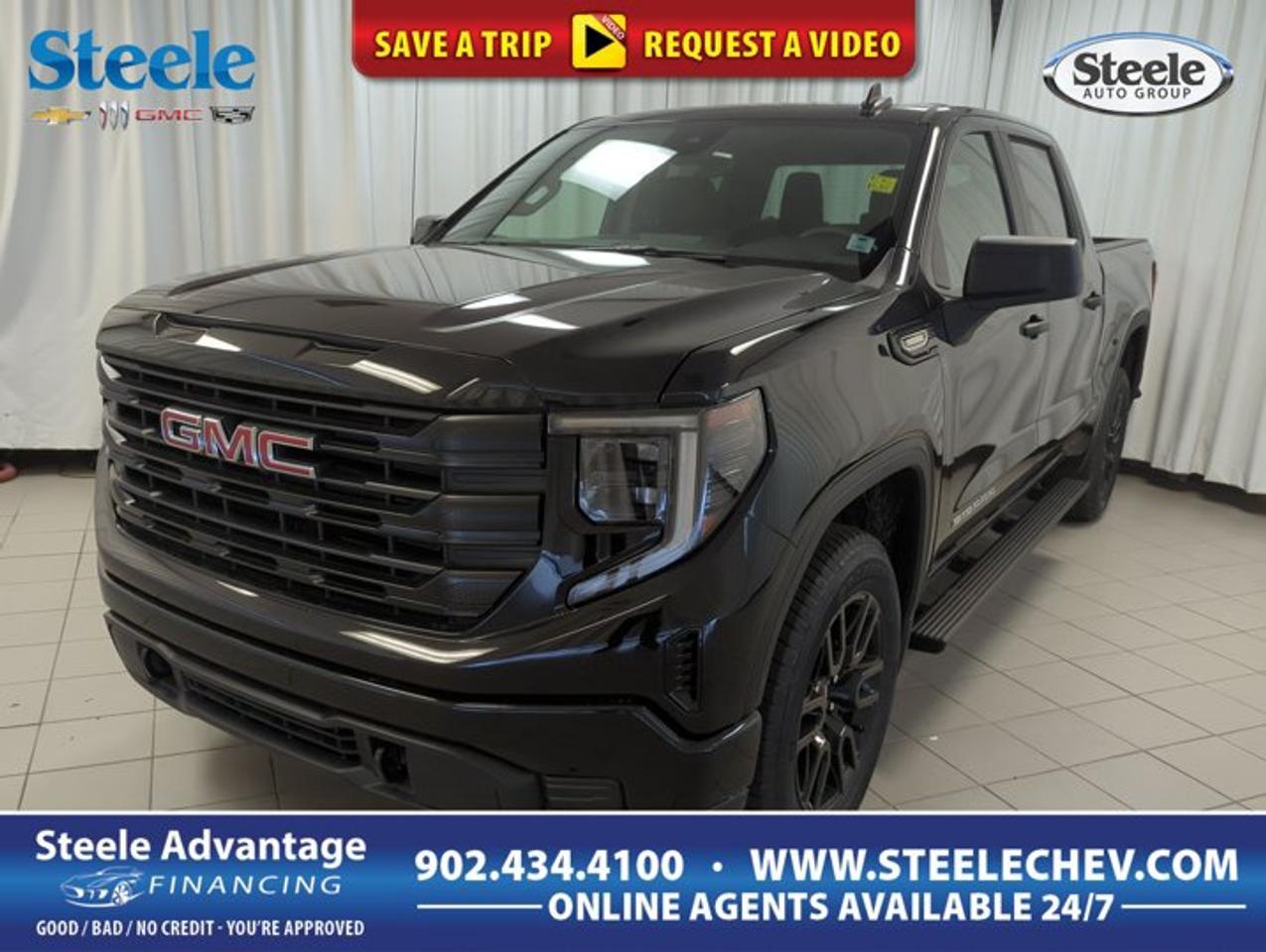The 2026 GMC Sierra 1500 PRO is a full-size pickup built to handle real work with confidence and ease. Offered by Steele Chevrolet Buick GMC in Dartmouth, this four-door truck pairs a bold black exterior with a black interior for a clean, professional look. With 4-wheel drive, an automatic transmission, and a turbocharged 2.7L gas engine, this Sierra 1500 PRO is ready for job sites, towing duties, and everyday driving across Nova Scotia.FEATURES OF THE Sierra 1500 PRODurable work-focused full-size pickup designTurbocharged 2.7L gas four-cylinder engineAutomatic transmission for smooth daily drivingFour-wheel drive for added tractionTRUCK FEATURESTrailer brake controller supports confident towingTow/Haul mode helps manage heavy loadsFour-door cab adds practical daily usabilityPickup capability suits work and recreationADVANCED SAFETY FEATURESFour-wheel drive aids slippery road controlStrong truck structure supports occupant securityTrailer brake controller helps towing stabilityTow/Haul mode supports controlled haulingPERFORMANCE AND EFFICIENCYTurbocharged engine delivers strong low-end torqueAutomatic transmission provides smooth gear changesFour-wheel drive boosts year-round capabilityBalanced power for work and commutingCOMFORT AND CONVENIENCEFour doors allow easy cabin accessPractical cabin layout keeps controls simplePower outlet supports tools and devicesSpacious truck design suits daily useTECHNOLOGY AND CONNECTIVITYPower outlet adds everyday charging convenienceClear driver-focused layout aids usabilityAutomatic transmission simplifies busy traffic drivingUseful towing controls within easy reachCARGO SPACEPickup bed supports gear and materialsTruck format suits tools and equipmentCab space adds secure in-cabin storageVersatile layout fits workday demandsWHAT OTHER OWNERS LIKEStrong turbo torque for everyday haulingFour-wheel drive confidence in rough weatherPractical towing tools for trailer controlSimple, durable setup for hard workIn the 2026 GMC Sierra 1500 PRO, GMC delivers a truck that focuses on the essentials that matter most to many drivers. The turbocharged 2.7L engine is well known for producing strong usable torque, which helps when pulling away with cargo, climbing grades, or handling a trailer. Paired with an automatic transmission, it offers smooth response for both city streets and highway travel.This 2026 GMC Sierra 1500 PRO is also equipped for drivers who need real truck capability. The included Trailer Brake Controller is a valuable feature for towing, helping improve trailer control and confidence on the road. Tow/Haul Mode further supports performance by adjusting transmission behaviour to better suit heavier loads, which can be especially helpful during acceleration, hill climbs, and descents.The black exterior gives this 2026 GMC Sierra 1500 PRO a purposeful appearance that suits both commercial and personal use. Inside, the black interior keeps the cabin looking clean and straightforward. The four-door configuration adds welcome practicality, making it easier to load passengers, work gear, or personal items while maintaining the everyday usefulness expected from a full-size pickup.A Power Outlet adds extra convenience to this 2026 GMC Sierra 1500 PRO, giving you a handy way to support devices or job-site needs. Aluminum wheels bring a durable, refined touch to the trucks overall presentation. Combined with 4-wheel drive, this Sierra is well suited to changing road conditions, gravel routes, winter travel, and the varied demands of life in Atlantic Canada.For drivers shopping at Steele Chevrolet Buick GMC in Dartmouth, this 2026 GMC Sierra 1500 PRO stands out as a smart choice for straightforward truck capability. It offers the right mix of traction, towing support, practical cabin access, and solid turbocharged performance. If you want a full-size pickup that is ready to work and easy to live with every day, this Sierra 1500 PRO deserves a close look.This 2026 GMC Sierra 1500 PROs VIN is: 1GTPUAEK2TZ433628.