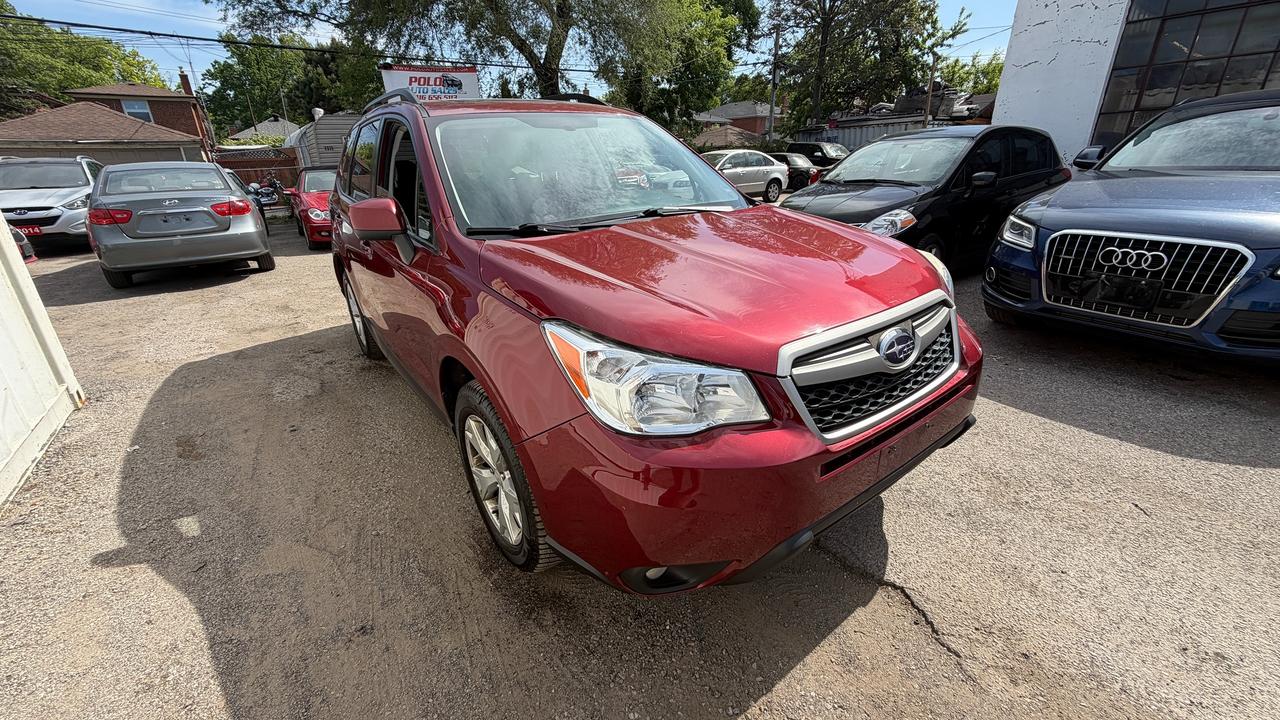 <p>2016 Subaru Forester -Automatic Transmission -2.5 engine -AWD -210 000KM -Japan Built -Heated seats -5 Passengers -Cloth seats -Back up camera -Bluetooth -Sunroof -Safety included -Very clean in and out -Safety Included *Hst not included in the price. *Ontario Registered Dealership *Members of UCDA 416 656 5113 www.PoloAutoSales.com 2335 St Clair W Toronto, ON M6N 1K9</p>