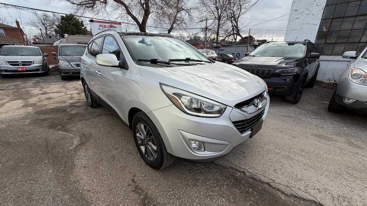 <p>2014 Hyundai Tucson [CLEAN CARFAX] -Automatic Transmission -2.4L engine -FWD -172 000KM -Leather Seats -5 Passengers -Heated seats front and rear -Back up camera -Dual Sunroof -Bluetooth -Very clean in and out -Safety Included *Hst not included in the price. *Ontario Registered Dealership *Members of UCDA 416 656 5113 www.PoloAutoSales.com 2335 St Clair W Toronto, ON M6N 1K9</p>