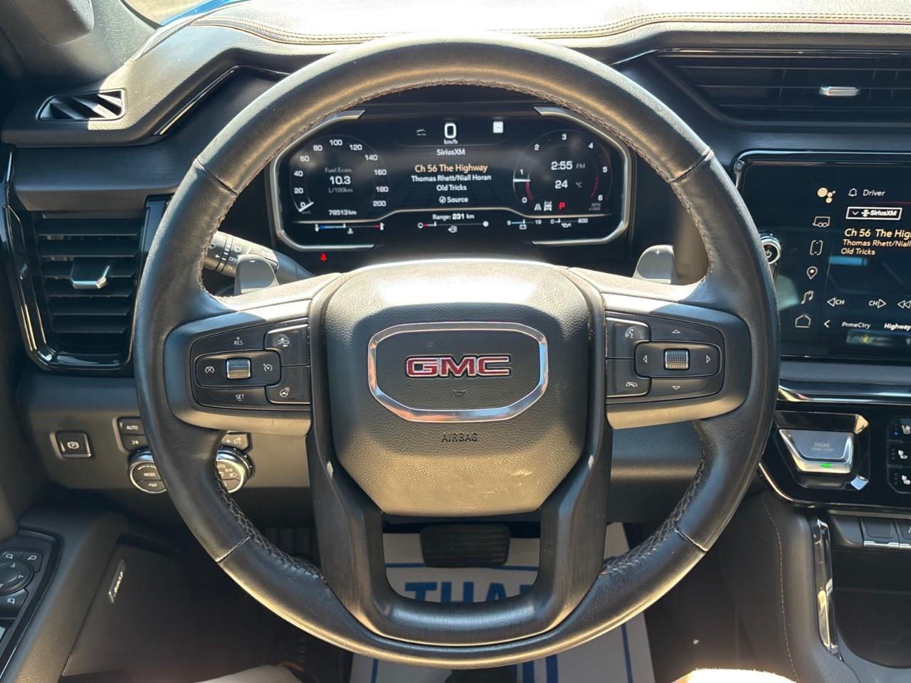 2022 GMC Sierra 1500 AT4 Used 2022 5 Passenger Diesel Powered Crew Cab 4X4 Truck with Heated and Ventilated Front Seats, Heated Steering Wheel, Adaptive Cruise Control, Power Sunroof and a 13.4 Diagonal Touchscreen Radio with Photo