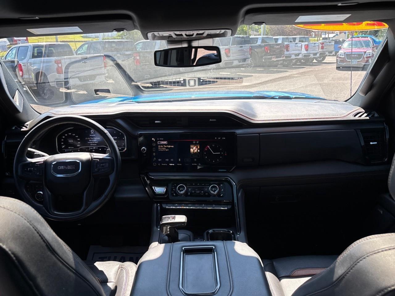 2022 GMC Sierra 1500 AT4 Used 2022 5 Passenger Diesel Powered Crew Cab 4X4 Truck with Heated and Ventilated Front Seats, Heated Steering Wheel, Adaptive Cruise Control, Power Sunroof and a 13.4 Diagonal Touchscreen Radio with Photo