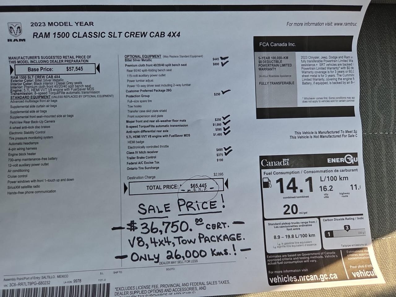 2023 RAM 1500 Classic SLT  Crew Photo