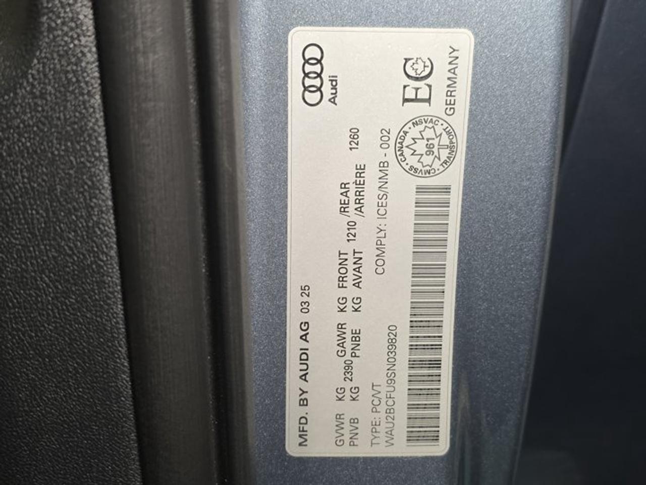 2025 Audi New A5 2.0T quattro Premium Photo
