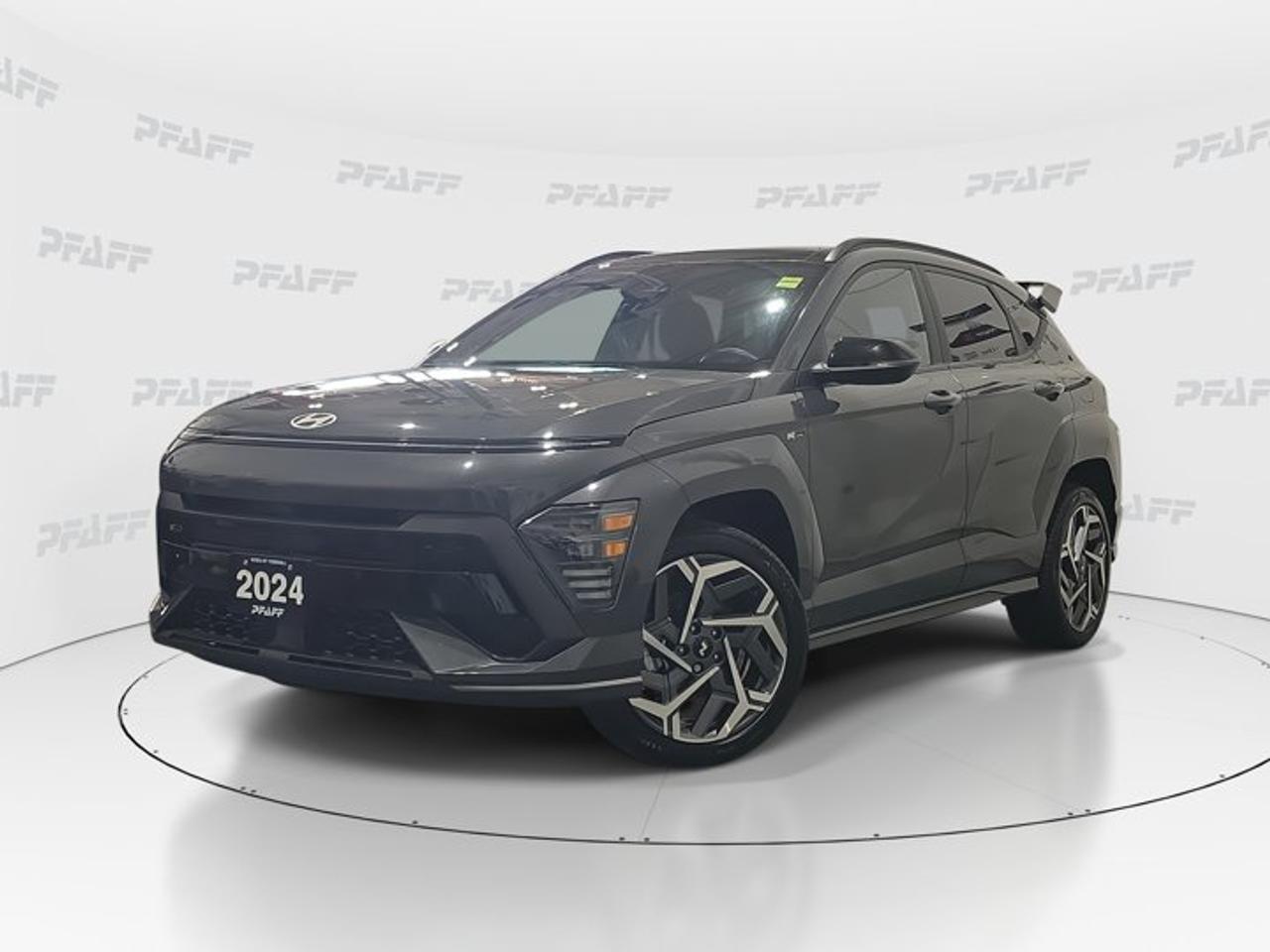** This disclosure applied to pre-owned inventory only: The online price includes a $1000 financing credit. For cash purchases, an additional $1000 dollars will be added to the price.*This 2024 Hyundai Kona N Line brings sporty style, smart safety, and everyday utility together in one well-equipped used SUV. Finished in Grey with a Black interior, this four-door model at Honda of Thornhill has 57,016 km and an automatic transmission for smooth, easy driving in every season.Built for drivers who want confident handling and modern comfort, the 2024 Hyundai Kona N Line stands out with a rear spoiler, aluminum wheels, heated front seats, and a heated steering wheel. It also adds practical features like remote starter, heated mirrors, and keyless entry, making daily trips around Thornhill more convenient.FEATURES OF THE Kona N LineSporty exterior details add extra characterRear spoiler enhances athletic road presenceAluminum wheels support a confident stanceAutomatic transmission delivers smooth daily drivingADVANCED SAFETY FEATURESBackup camera helps with reversing visibilityLane departure warning supports safer travelBlind spot monitor aids lane changesCross traffic alert boosts rear awarenessPERFORMANCE AND EFFICIENCYAutomatic transmission for smooth shifting performanceLimited slip differential supports better tractionStability control helps maintain composureTraction control adds grip on roadsCOMFORT AND CONVENIENCEHeated front seats for cold morningsHeated steering wheel adds winter comfortRemote starter helps pre-condition the cabinCruise control supports relaxed highway drivingTECHNOLOGY AND CONNECTIVITYBluetooth integration supports hands-free communicationSmart device integration keeps apps accessibleSteering wheel audio controls simplify useSatellite radio and HD Radio includedCARGO SPACEUseful rear cargo area for errandsFour doors allow easy passenger accessFlexible SUV layout suits busy lifestylesGreat space for daily gear needsAWARDS & RECOGNITIONSTop Safety Pick, Insurance Institute for Highway Safety, 2024WHAT OTHER OWNERS LIKEHeated features improve winter driving comfortEasy connectivity for calls and musicHelpful driver aids increase daily confidencePractical cargo room for active routinesThis used SUV is well suited to commuting, family errands, and weekend drives. Power steering, anti-lock braking system, child safety locks, tire pressure monitoring, automatic headlights, and turn signal mirrors all help create a reassuring ownership experience.Inside, the cabin is designed to keep key controls close at hand. The adjustable steering wheel, leather steering wheel, front air conditioning, power windows, and adaptive cruise control all work together to make each trip more comfortable and easier to manage.If you want a compact sport utility vehicle with useful technology, advanced driver assistance, and a sporty look, this 2024 Hyundai Kona N Line is a strong choice. It delivers the versatility drivers want from an SUV, along with the comfort and confidence that make every drive more enjoyable.This 2024 Hyundai Kona N Lines VIN is: KM8HACA38RU158579.