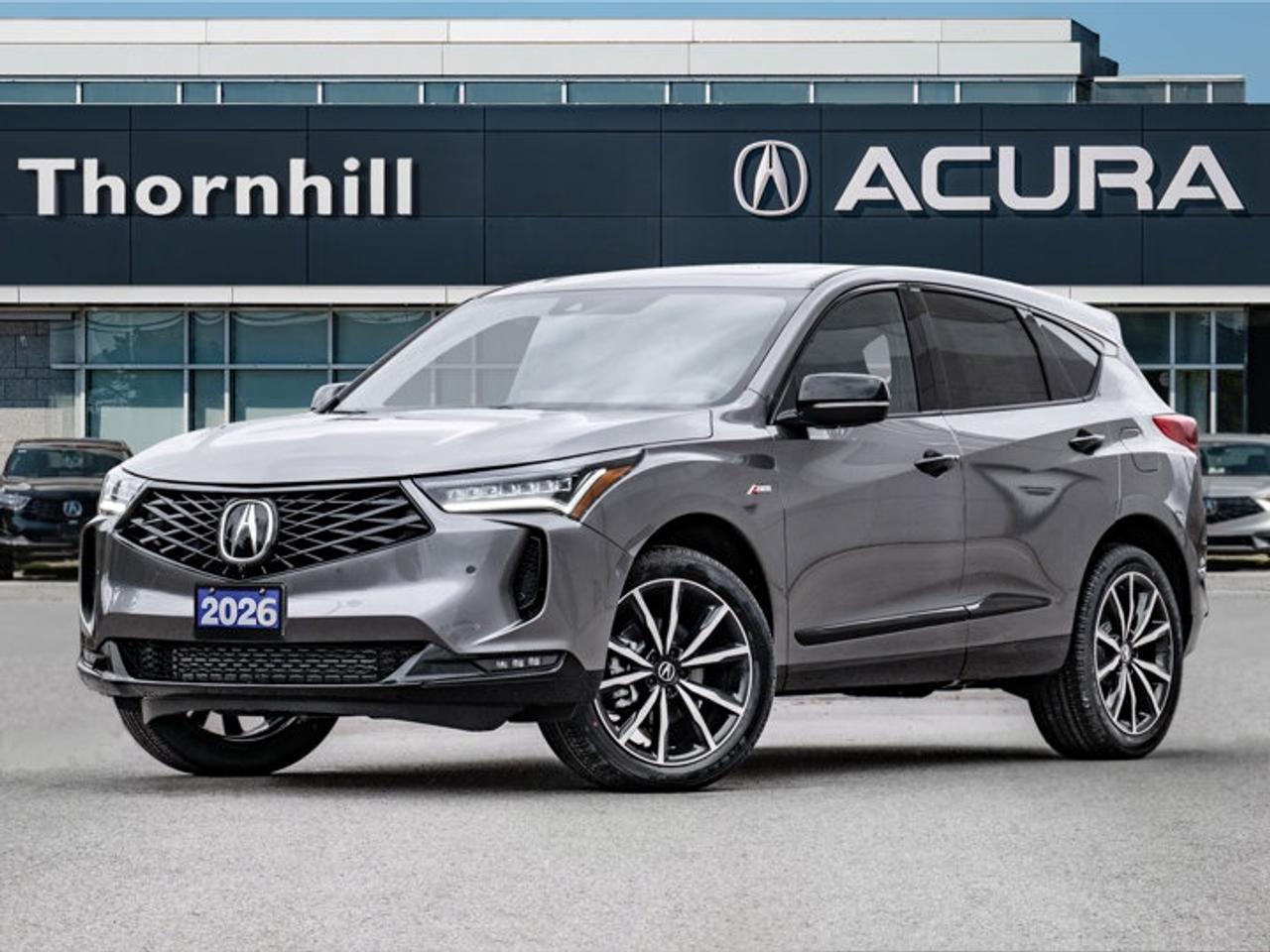 Brand new and ready for the road, this 2026 Acura RDX Platinum Elite A at Acura of Thornhill brings premium comfort, confident turbo power, and smart all-wheel drive to every drive in Thornhill. Its silver exterior and silver interior give this luxury SUV a clean, modern look, while its automatic transmission makes daily driving smooth and easy.The 2026 Acura RDX Platinum Elite A is built for drivers who want a refined SUV with real versatility. With four doors, a responsive 2.0-litre intercooled turbocharged premium unleaded I-4 engine, and all-wheel drive, it delivers strong performance in changing Canadian conditions. This brand-new Acura also includes a well-equipped list of comfort, safety, and connectivity features.FEATURES OF THE RDX Platinum Elite ATurbocharged 2.0-litre four-cylinder engine powerAutomatic transmission for smooth daily drivingAll-wheel drive for added confidencePremium Acura SUV comfort and versatilityADVANCED SAFETY FEATURESAnti-Lock Braking System for controlled stopsStability Control supports confident handlingTraction Control helps on slippery roadsChild Safety Locks add family securityPERFORMANCE AND EFFICIENCYIntercooled turbo engine delivers responsive powerAutomatic transmission shifts smoothly every driveAll-wheel drive boosts year-round tractionLimited slip differential aids gripCOMFORT AND CONVENIENCEHeated front seats add cold-weather comfortMemory seats save preferred settingsHeated steering wheel feels greatRemote starter adds everyday convenienceTECHNONOLGY AND CONNECTIVITYBluetooth integration supports hands-free callingSatellite radio expands entertainment choicesSmart device integration keeps apps handyWiFi hotspot helps passengers stay connectedCARGO SPACEPower liftgate makes loading more convenientRear cargo area suits daily errandsFour-door layout improves access and utilityRemote trunk release adds easy accessAWARDS & RECOGNITIONSWHAT OTHER OWNERS LIKESmooth turbo power for daily drivingComfortable heated features in winterUser-friendly technology and connectivity toolsConfident all-wheel drive capabilityThis Acura SUV is equipped with many features drivers want most. Cruise control helps reduce stress on long trips, while power steering supports easy handling in town and on the highway. Power windows, keyless entry, heated mirrors, turn signal mirrors, and rain-sensing windshield wipers all add convenience to your daily routine.Inside, the 2026 Acura RDX Platinum Elite A creates a premium driving environment with front air conditioning, an adjustable steering wheel, steering wheel audio controls, a leather steering wheel, auto-dimming rearview mirror, and heated seats. Automatic headlights and fog lights help improve visibility when conditions change.Safety and driver support are also a major highlight. This brand-new Acura includes a backup camera, lane departure warning, blind spot monitor, cross-traffic alert, tire pressure monitoring, and adaptive cruise control. These features work together to help increase confidence on busy streets and highways.The exterior design is enhanced by aluminum wheels and a rear spoiler, giving the 2026 Acura RDX Platinum Elite A a sporty and upscale presence. With its strong equipment list, practical utility, and premium Acura engineering, this SUV is an excellent choice for drivers who want comfort, technology, and control in one refined package.This 2026 Acura RDX Platinum Elite As VIN is: 5J8TC2H88TL802763.